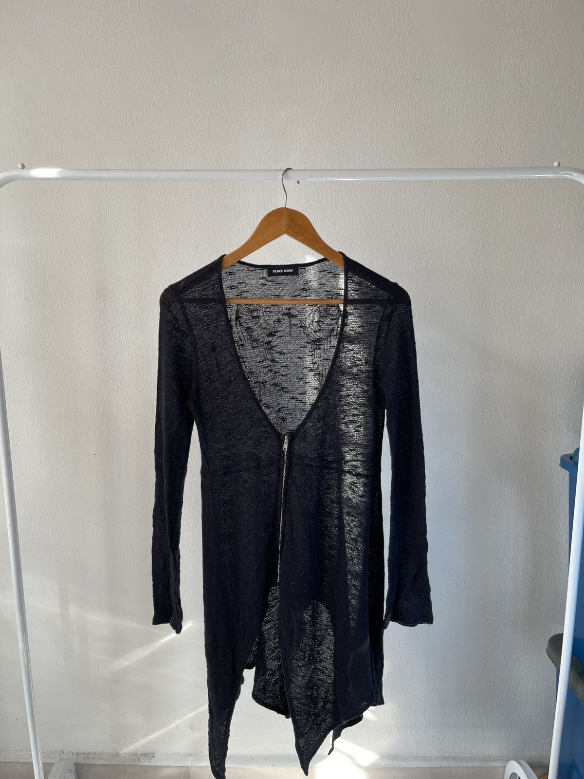 Beauty Beast × If Six Was Nine × Le Grande Bleu (L.G.B.) 2000s Peace Now Vampire Zip Cardigan Size S / US 4 / IT 40 - 4 Thumbnail