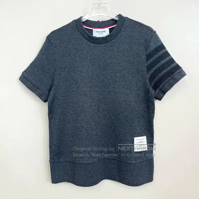 Thom Browne Thom Browne Gray Short Sleeve Women’s Tee . Size XS / US 0-2 / IT 36-38 - 1 Thumbnail