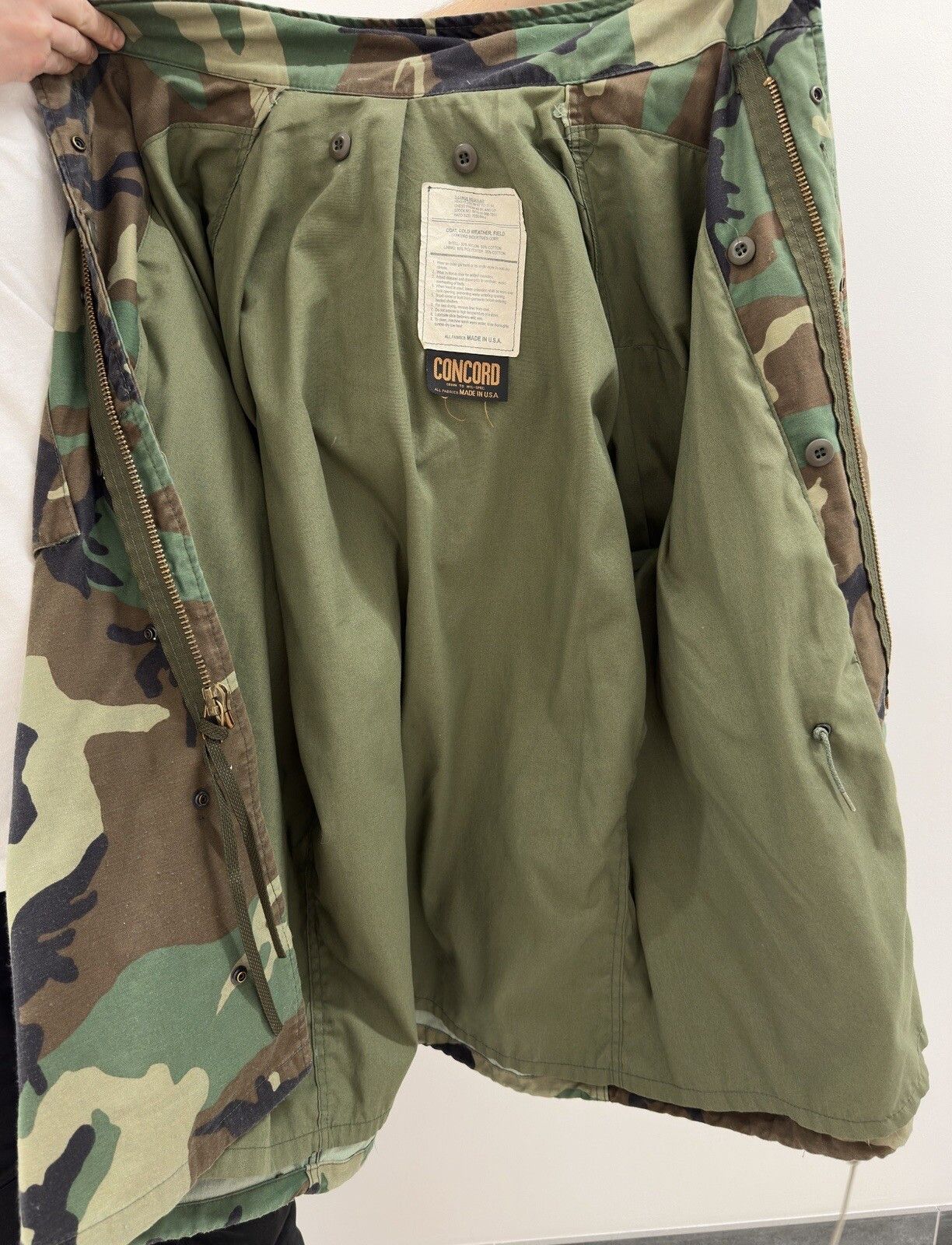 Vintage VINTAGE 1980s 80s M65 JACKET ARMY MILITARIA CONCORD USA Size US XL / EU 56 / 4 - 16 Thumbnail