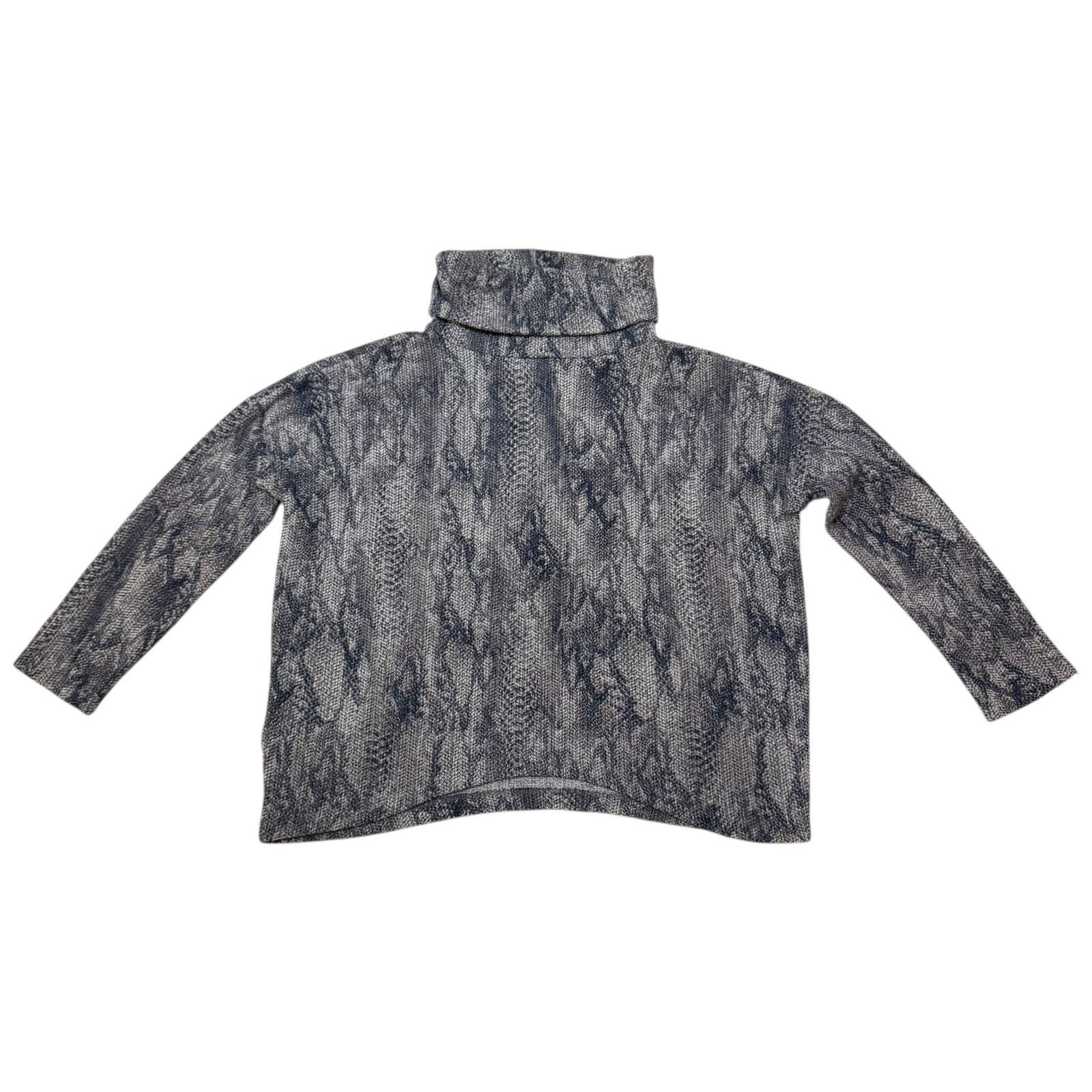 Other Clara Sunwoo Cowl Turtleneck Sweater Snake Pattern - Size XL Size XL / US 12-14 / IT 48-50 - 1 Thumbnail