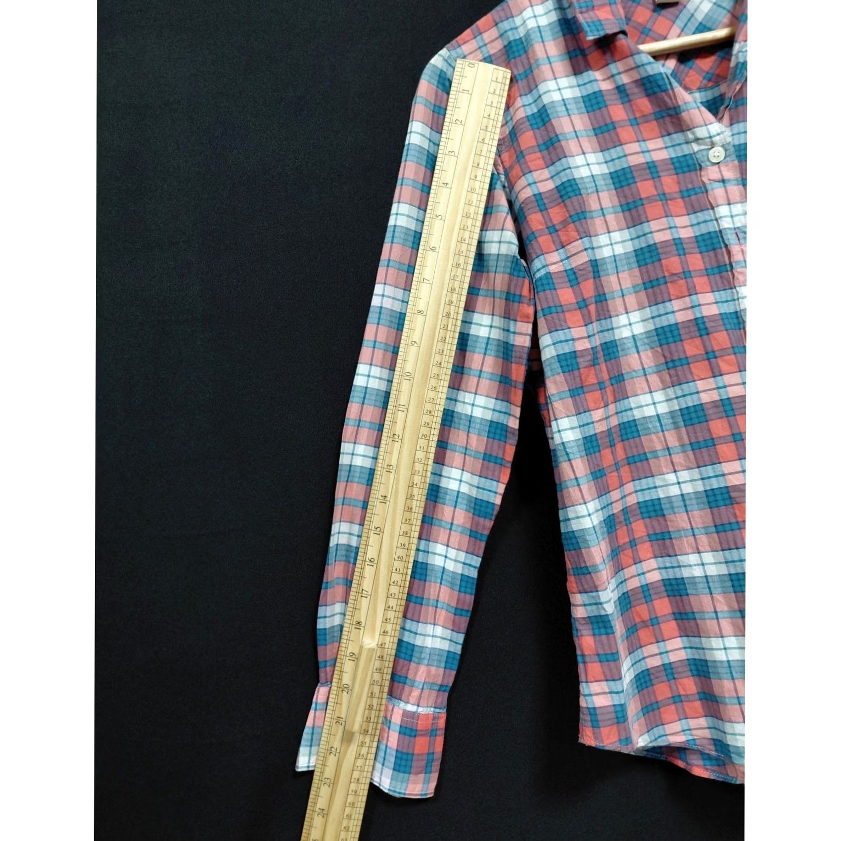 J.Crew VINTAGE J.CREW Style 03411 Plaid Cotton Shirt Blue Red Woven Long Sleeve Size XS Size XS / US 0-2 / IT 36-38 - 5 Thumbnail