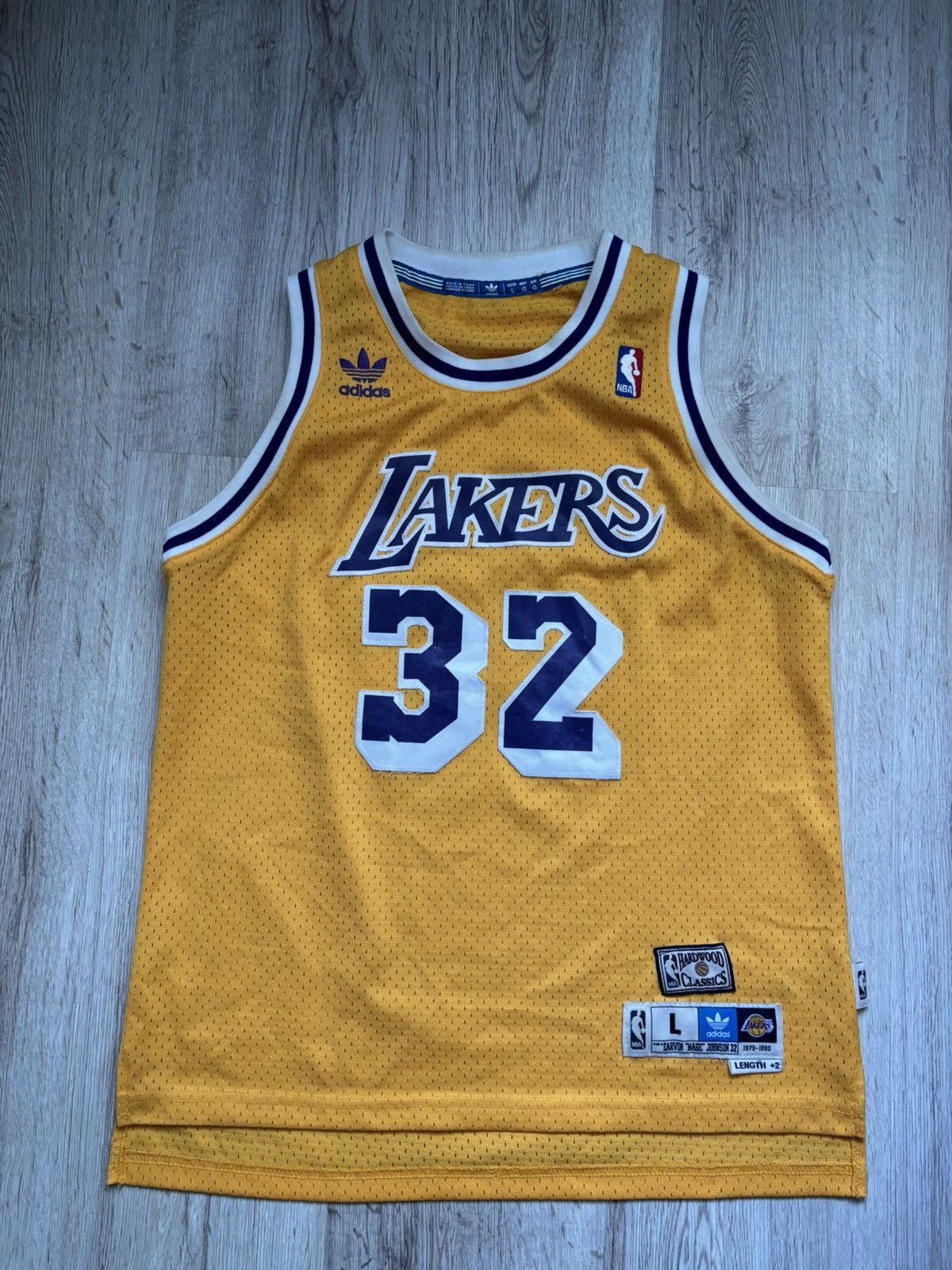Adidas 2013 Adidas Hardwood Magic Johnson #32 Lakers L Length +2 Size US L / EU 52-54 / 3 - 1 Thumbnail