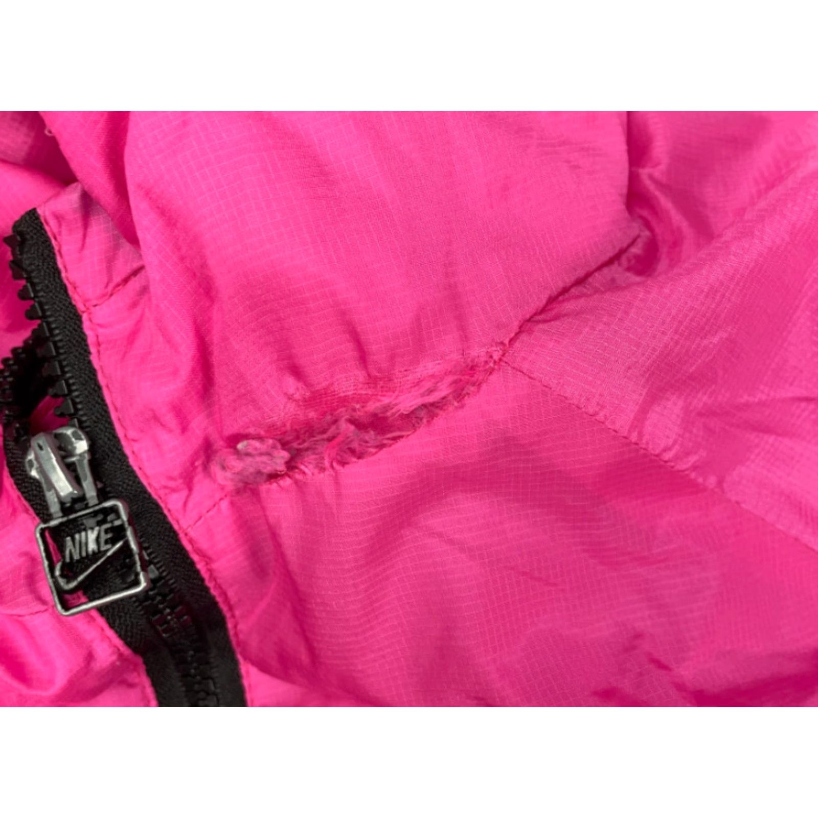 Pinko VINTAGE Abstract Pink Black Geometric Print Full-Zip Hooded Windbreaker Jacket 90s L-XL Size L / US 10 / IT 46 - 3 Thumbnail