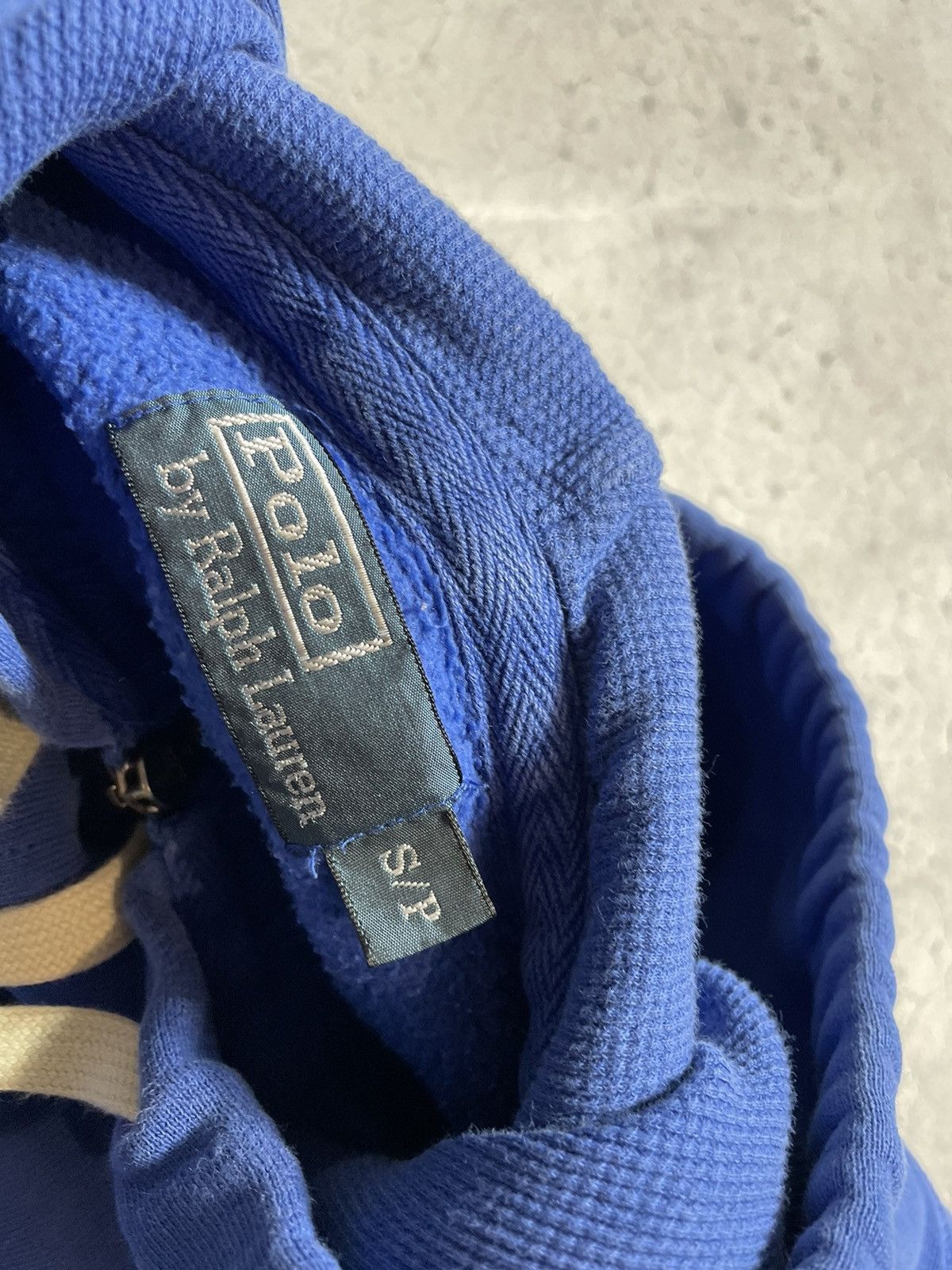 Polo Ralph Lauren × Ralph Lauren × Vintage Vintage Blue Zip Up Hoodie Polo Ralph Lauren Hype PRL Y2K Size US S / EU 44-46 / 1 - 7 Thumbnail