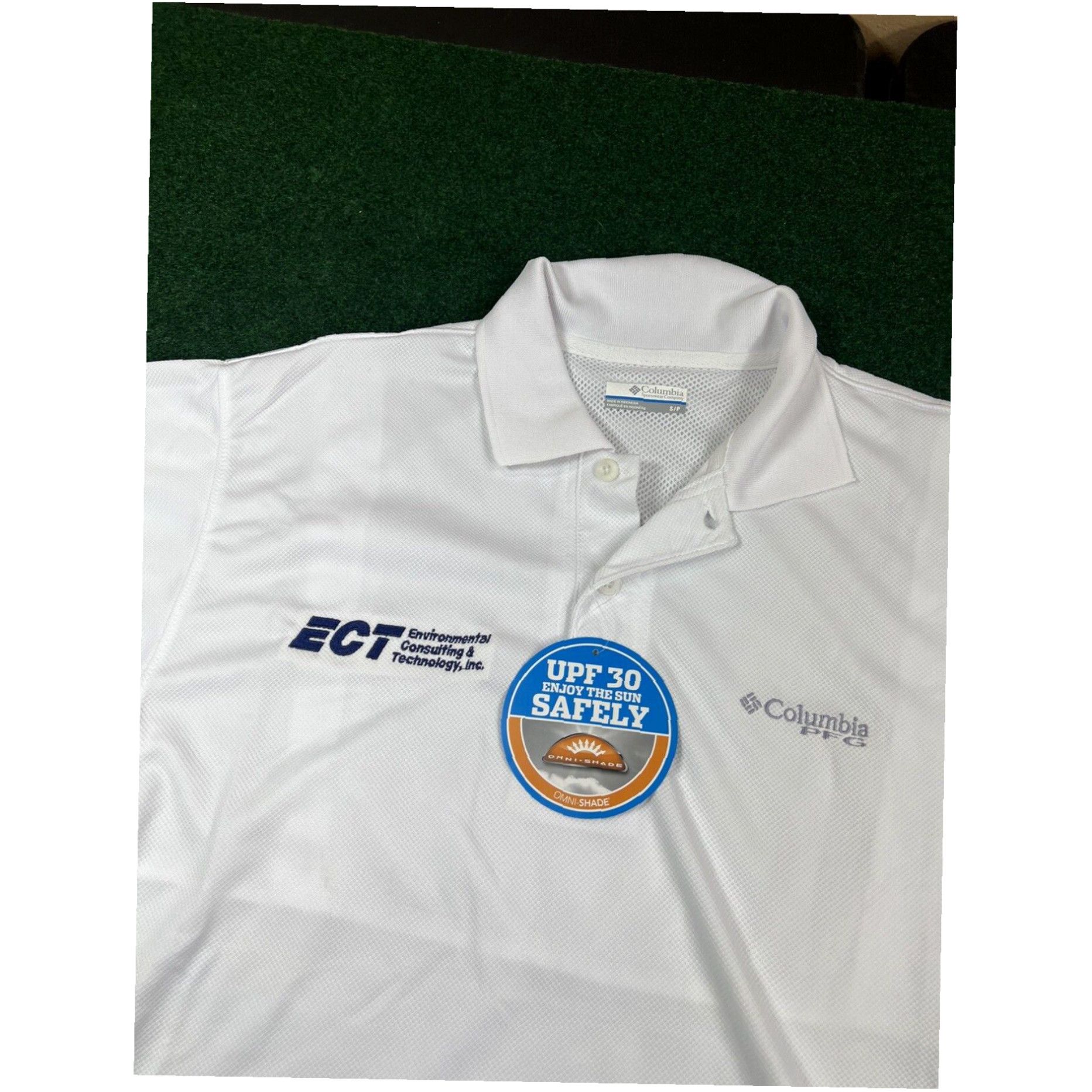 Vintage ECT Enviromental Consulting Technology Columbia PFG White Polo Shirt Sz Small Size US S / EU 44-46 / 1 - 2 Thumbnail