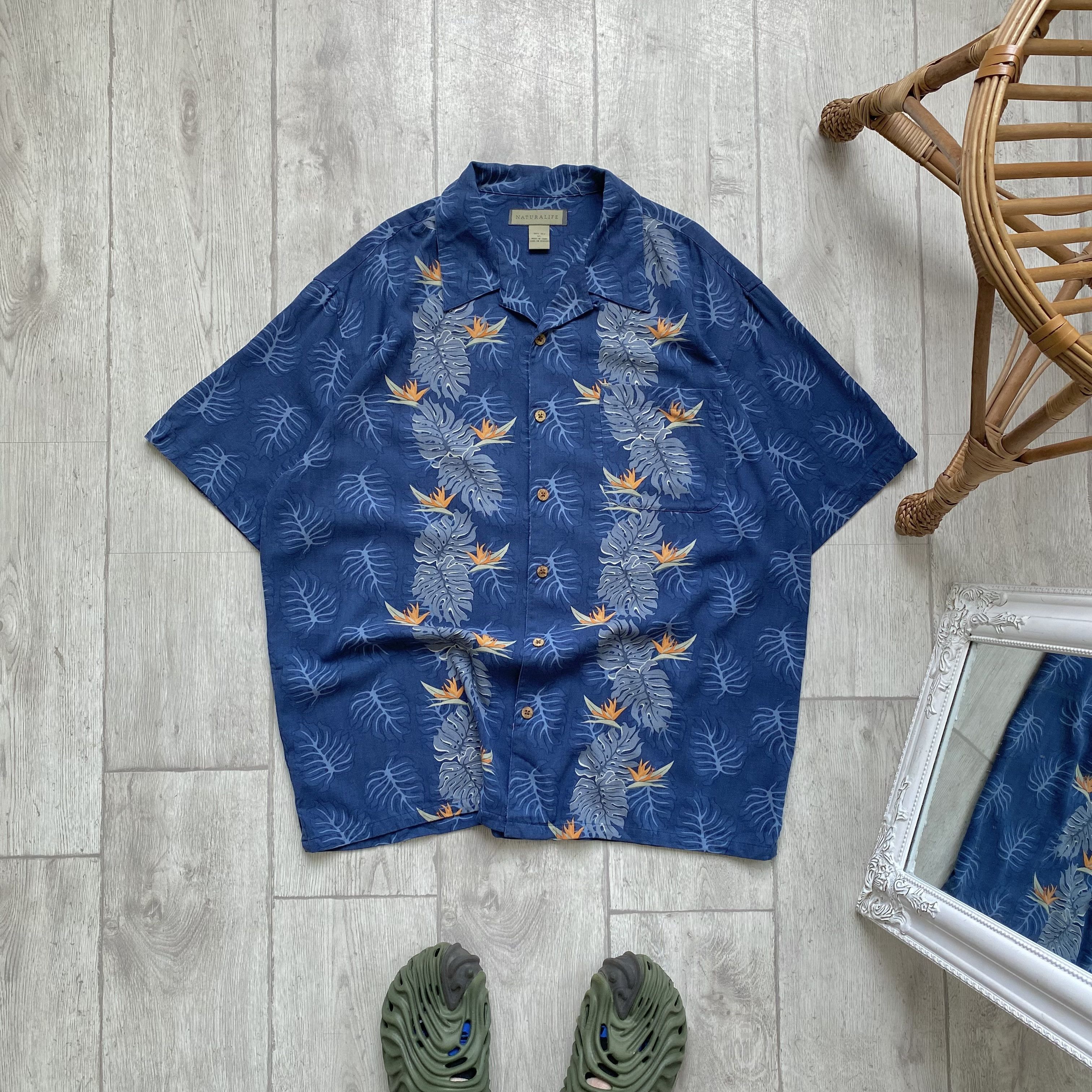 Vilebrequin 🦜 Vintage Silk Heavy Hawaiian Shirt Short sleeve Oldmoney Size US XL / EU 56 / 4 - 1 Thumbnail