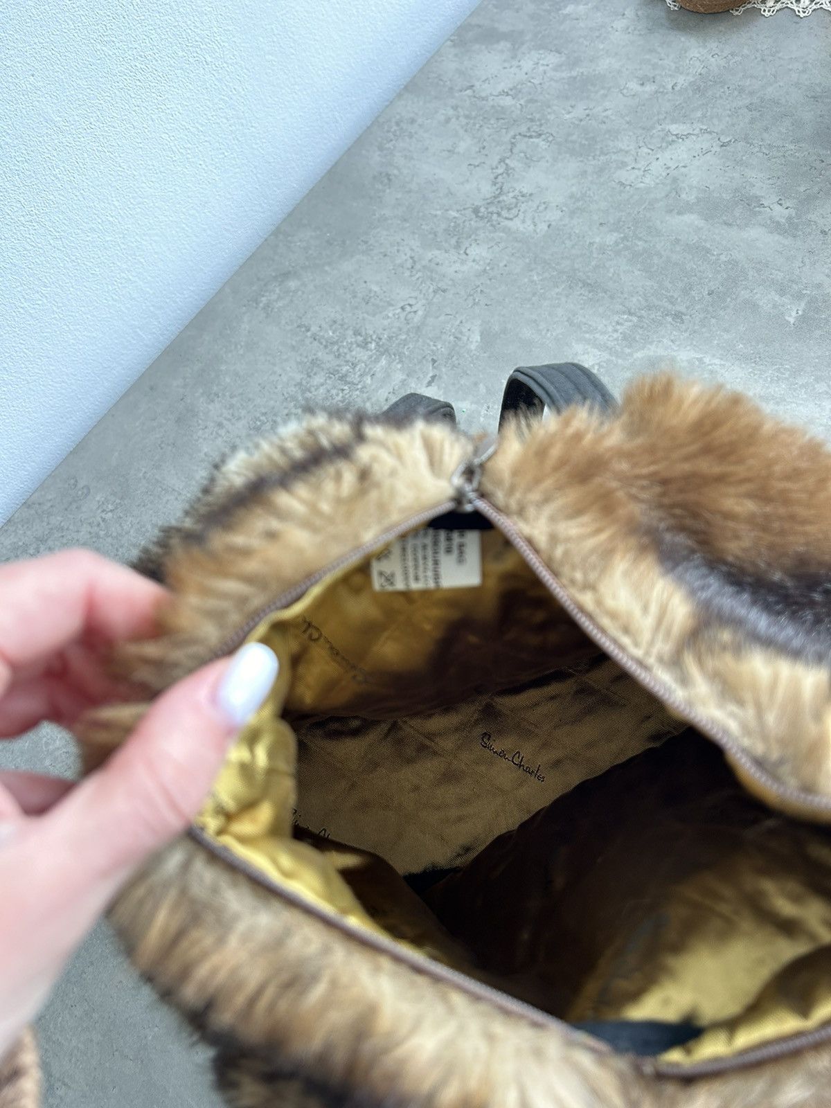Vintage Vintage fur faux Y2K bag Size ONE SIZE - 5 Thumbnail