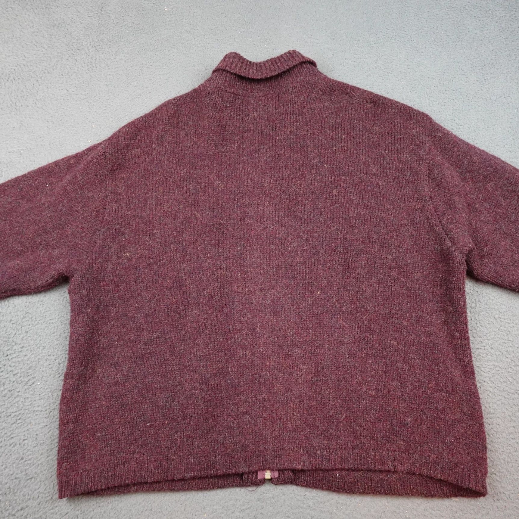 Vintage Woolrich Sweater Womens L Burgundy Full Zip Cardigan Jacket USA Size L / US 10 / IT 46 - 6 Thumbnail
