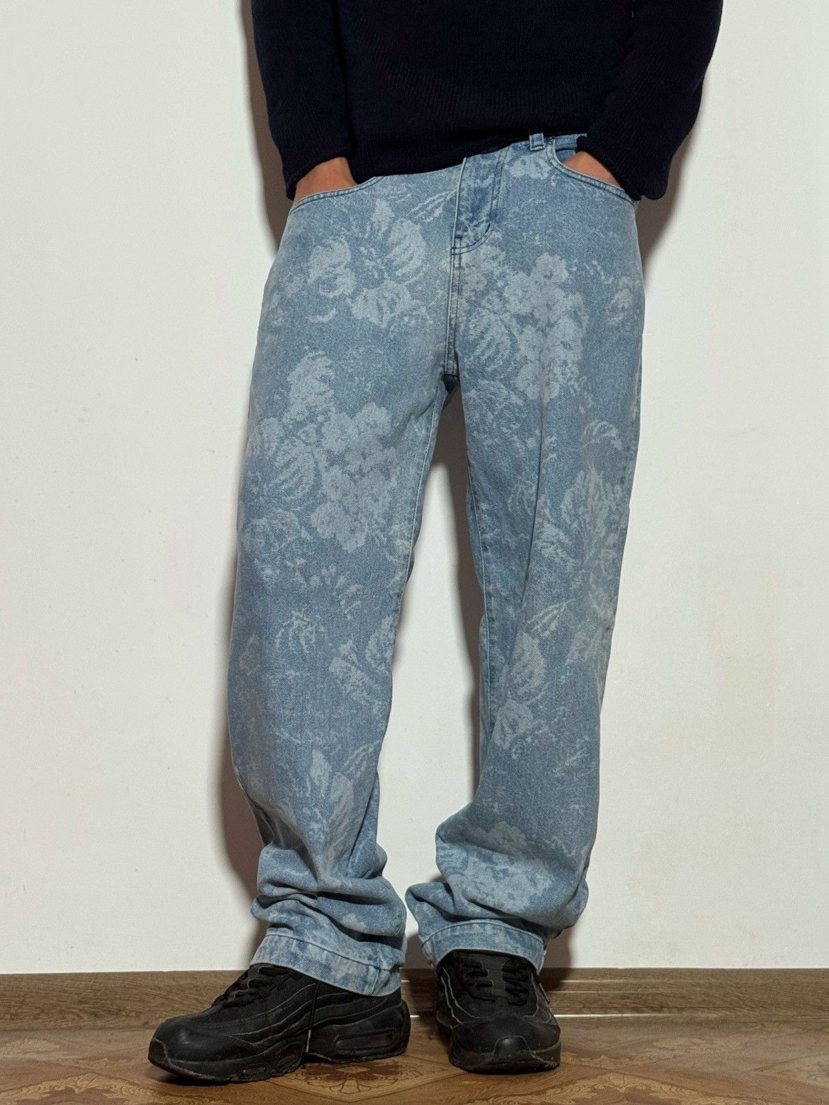 Jaded London Jaded London Flowers Skater Fit Light Blue Jeans y2k Size US 32 / EU 48 - 1 Thumbnail