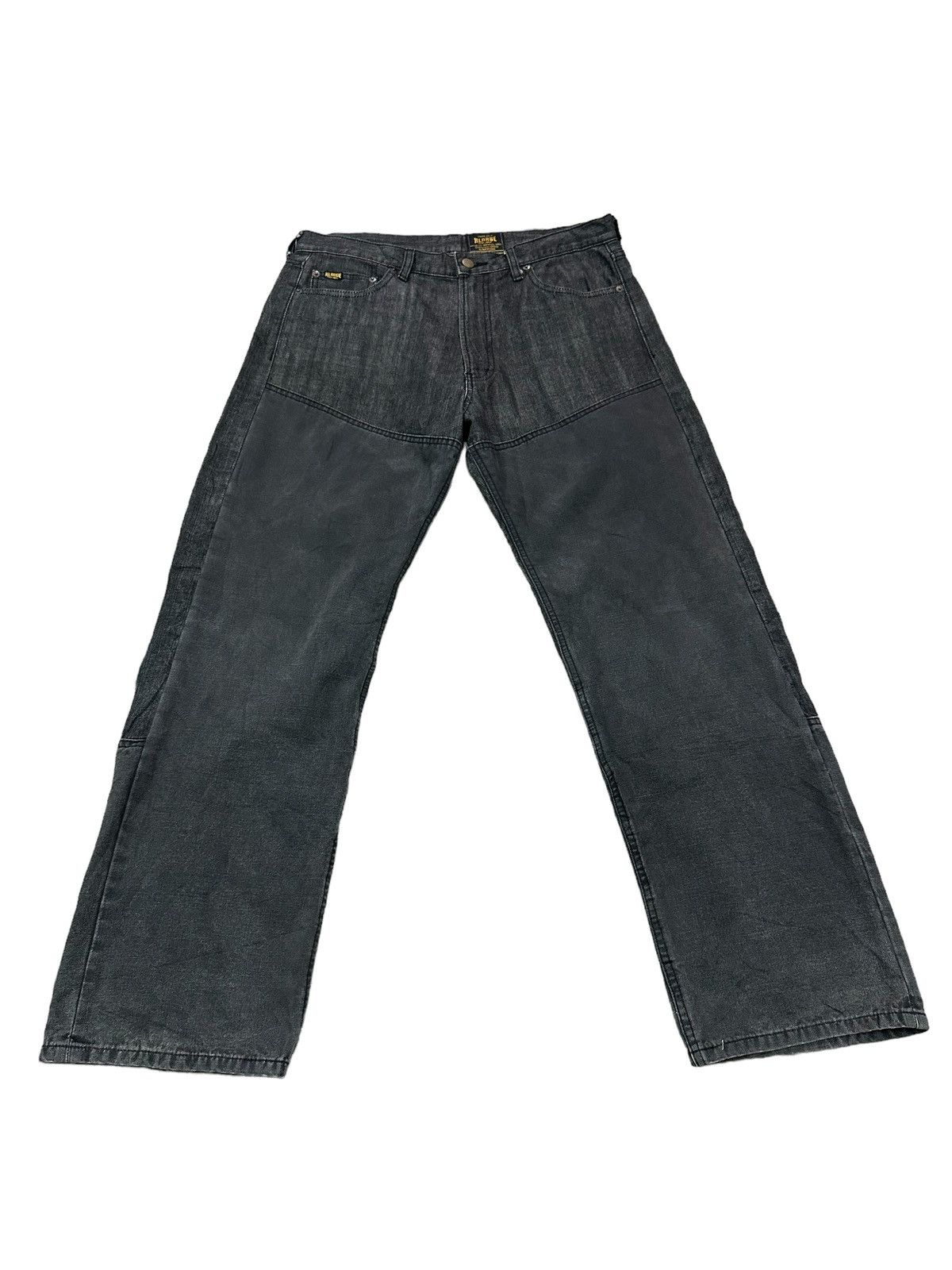 Vintage × X-LARGE MADE IN JAPAN X LARGE DOUBLE KNEE DENIM JEANS Size US 34 / EU 50 - 2 Thumbnail