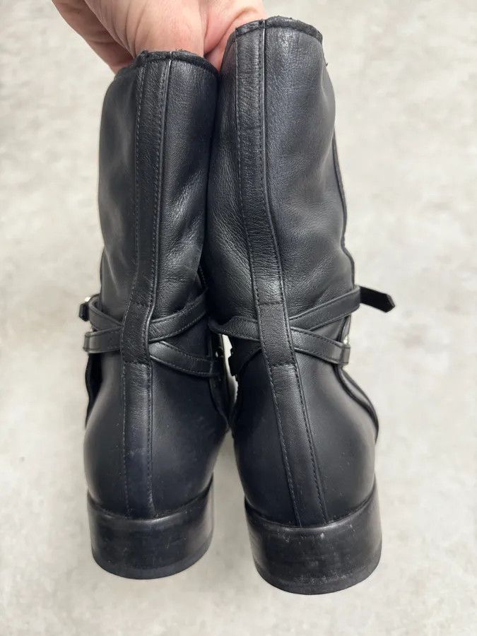 Balenciaga Balenciaga Paris Black Ankle Leather Boots Size US 7 / IT 37 - 6 Thumbnail