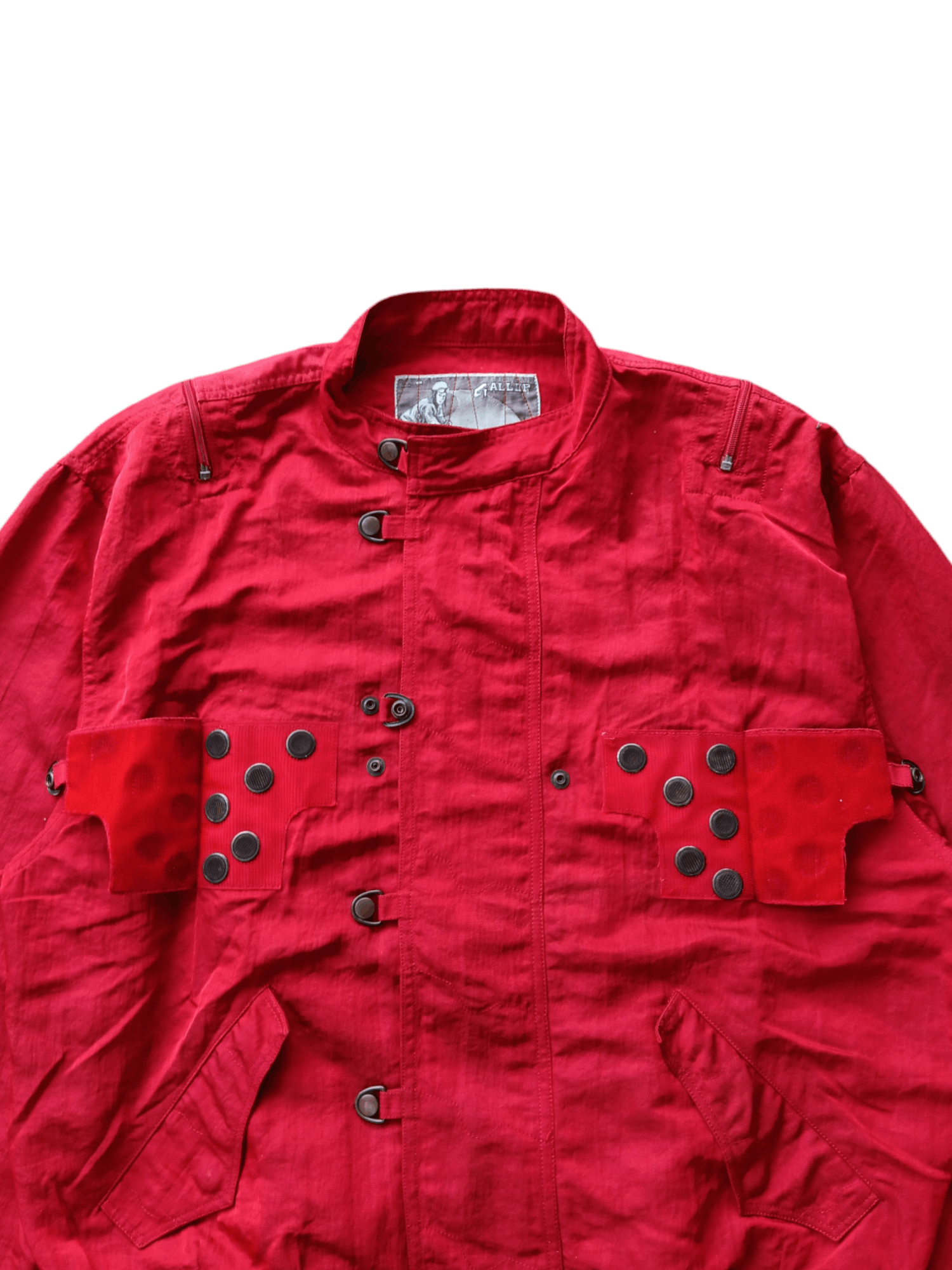 Vintage 😍RARE😍VINTAGE GALLOP MOTORCYCLES RED BOMBER NYLON JACKET Size US XL / EU 56 / 4 - 3 Thumbnail
