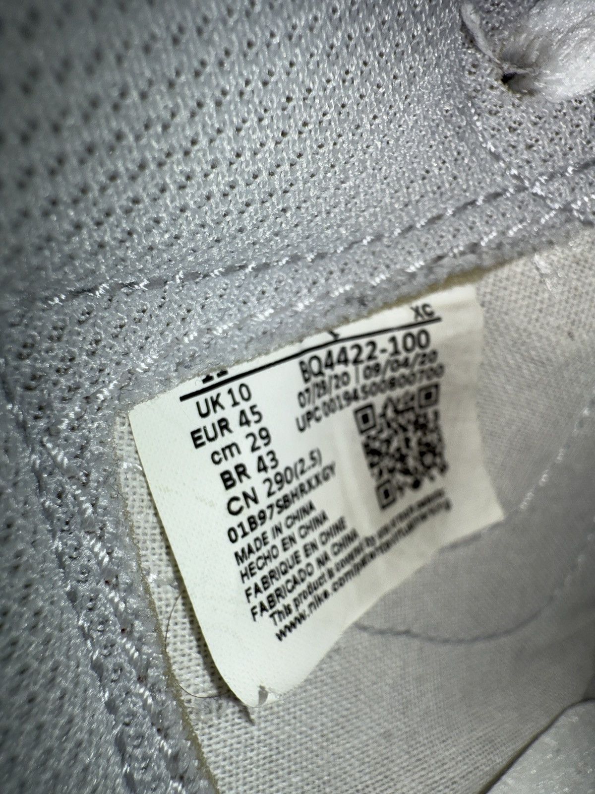 Nike Air Jordan Retro High 85’ Neutral Grey Size US 11 / EU 44 - 6 Thumbnail