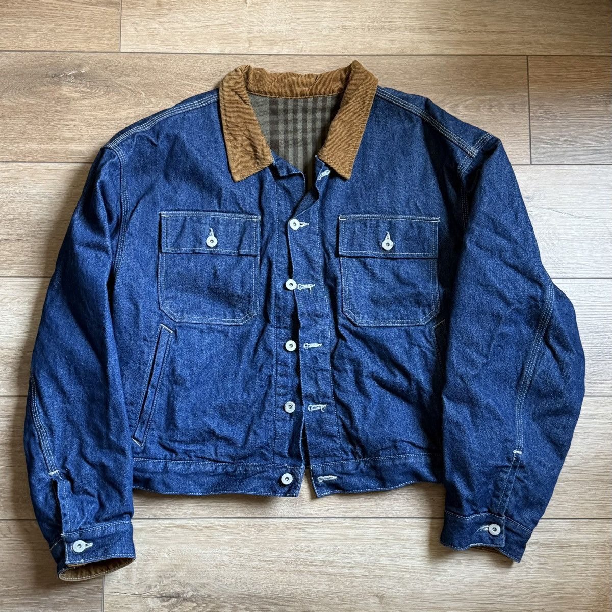 ジャケット・アウター YEEZY SEASON 6 SAMPLE DENIM JACKET YEEZY UPDATE - Yeezy Season 6 BLUE INDIGO Denim Jacket