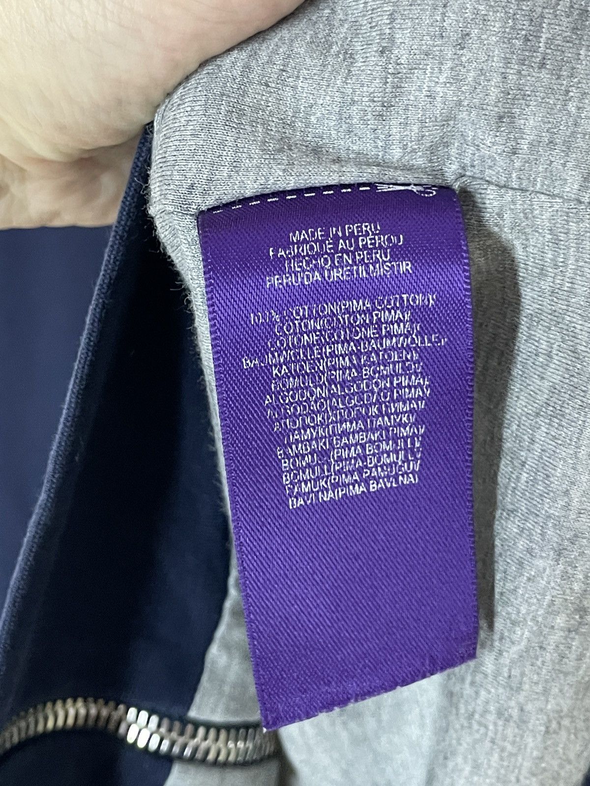 Ralph Lauren Purple Label Ralph Lauren Purple Label Navy Zip Hoodie RRP 1450$ Size US XL / EU 56 / 4 - 12 Thumbnail