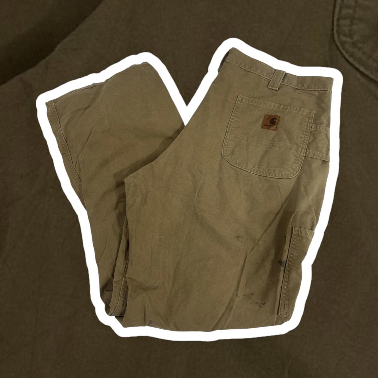 Carhartt Carhartt Men's Carpenter Pants Tan 40X32 Size US 40 / EU 56 - 1 Thumbnail