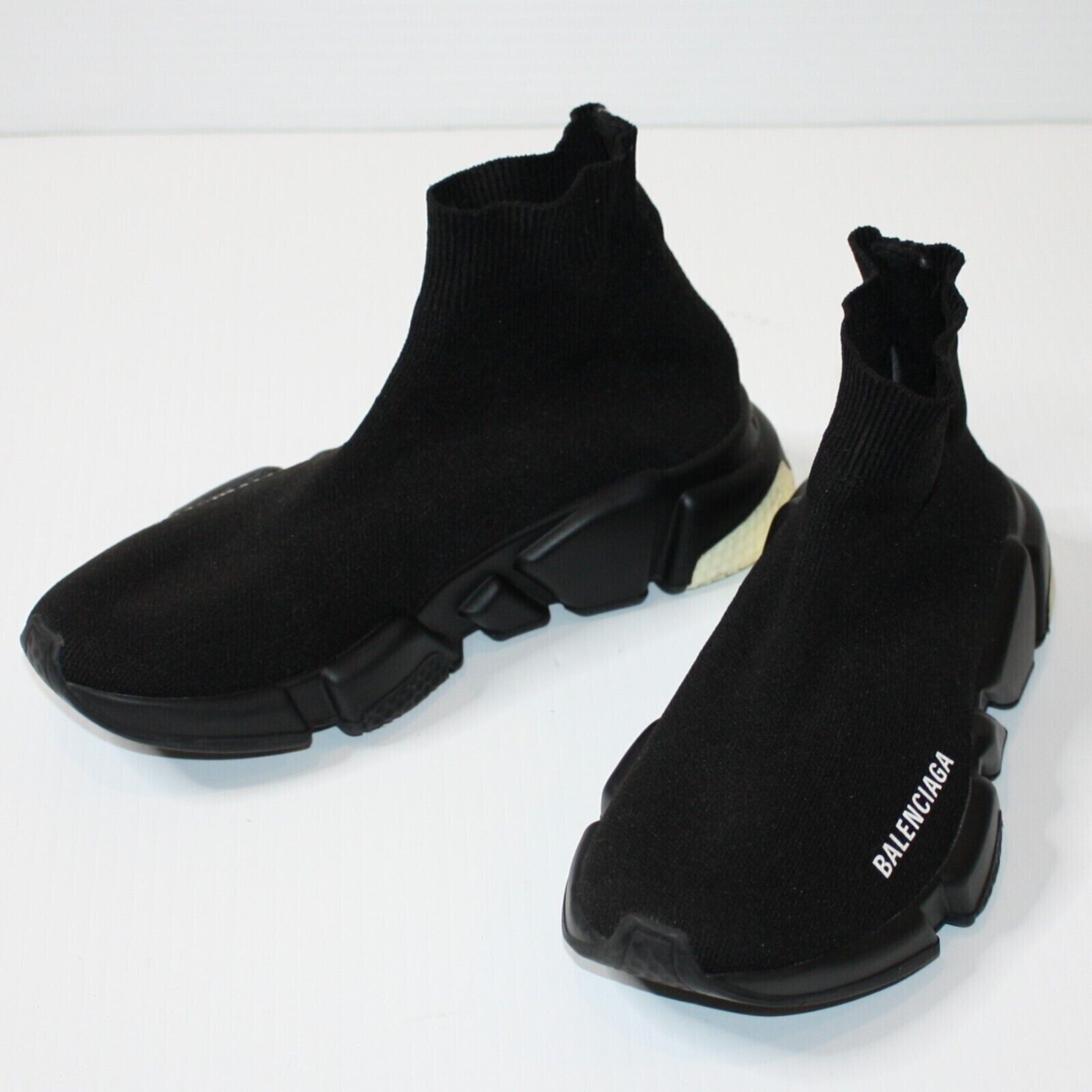 Balenciaga Speed Lite Knit Sneakers Black & White Soles size US 6 NEW Size US 6 / IT 36 - 2 Thumbnail