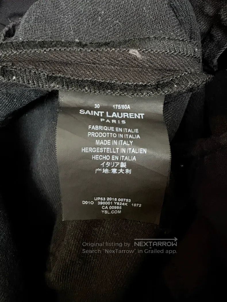 Saint Laurent Paris Saint Laurent Paris Washed grey denim jeans Size US 30 / EU 46 - 4 Thumbnail