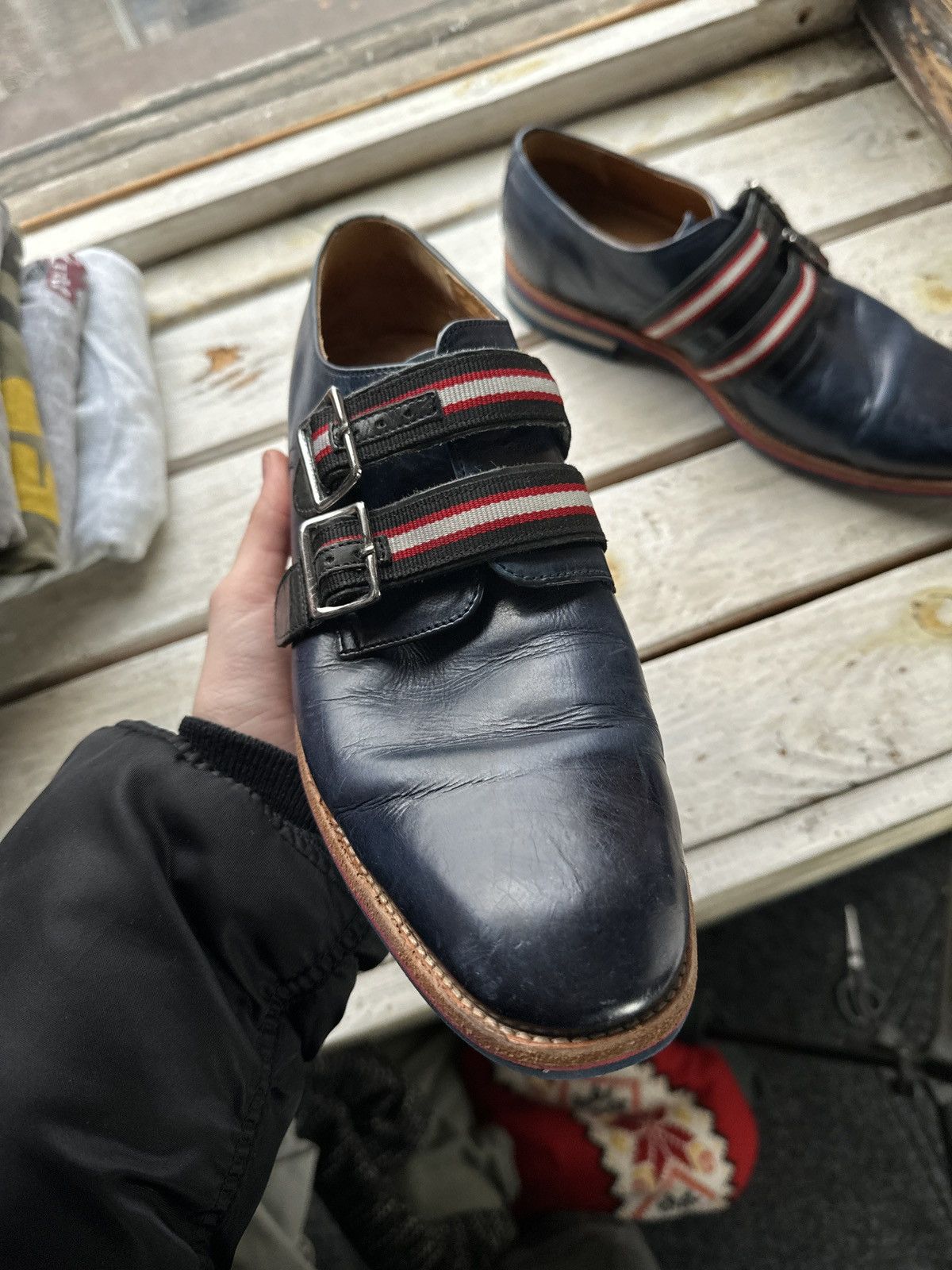 Melvin & Hamilton LUXURY 🚨 MELVIN & HAMILTON VNTG SHOES MEN BLUE LUXURY RARE Size US 10.5 / EU 43-44 - 5 Thumbnail