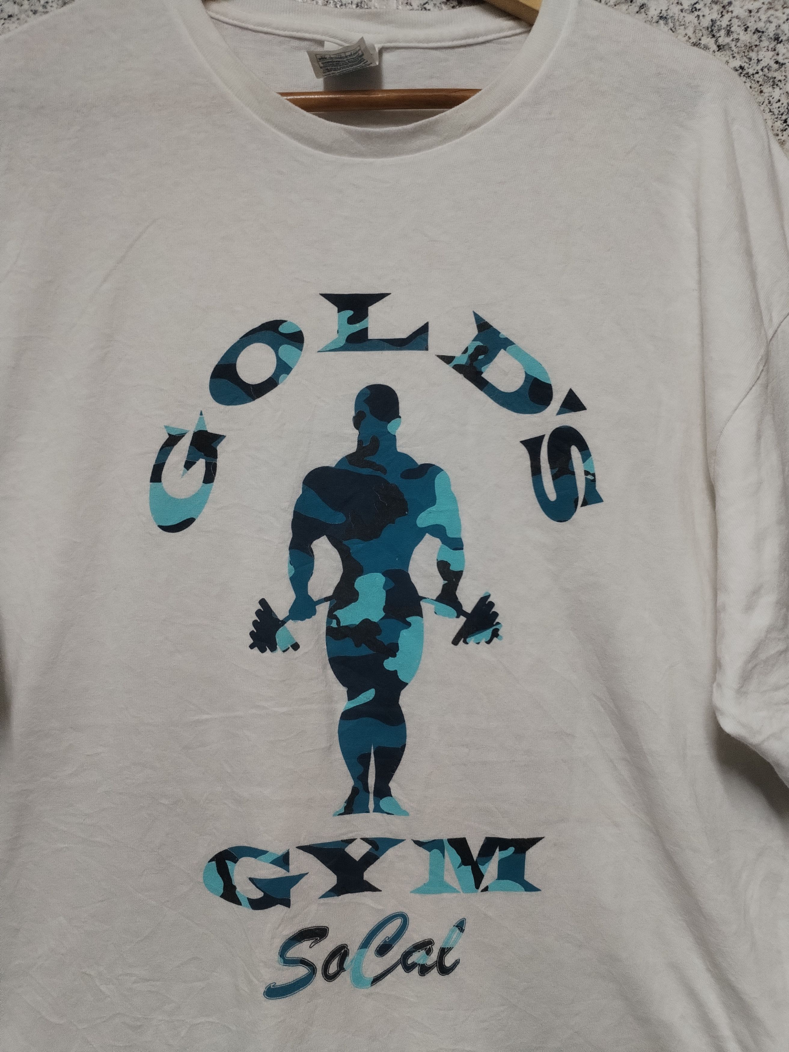 Japanese Brand VINTAGE GYM GOLD'S VERY RARE Size US XL / EU 56 / 4 - 3 Thumbnail