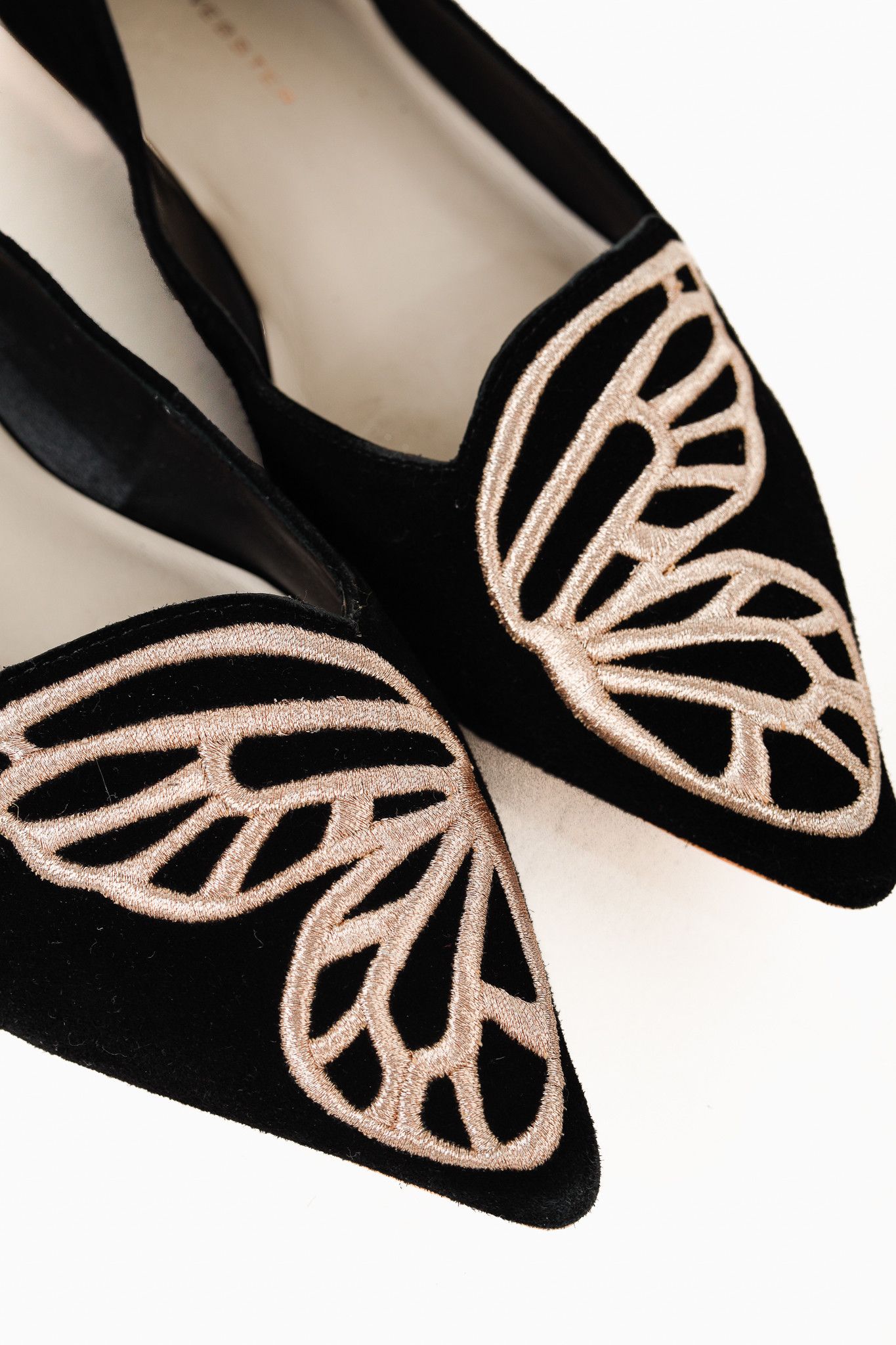 Sophia Webster Sophia Webster Bibi Butterfly Embroidered Suede Flats Size US 6.5 / IT 36.5 - 8 Thumbnail