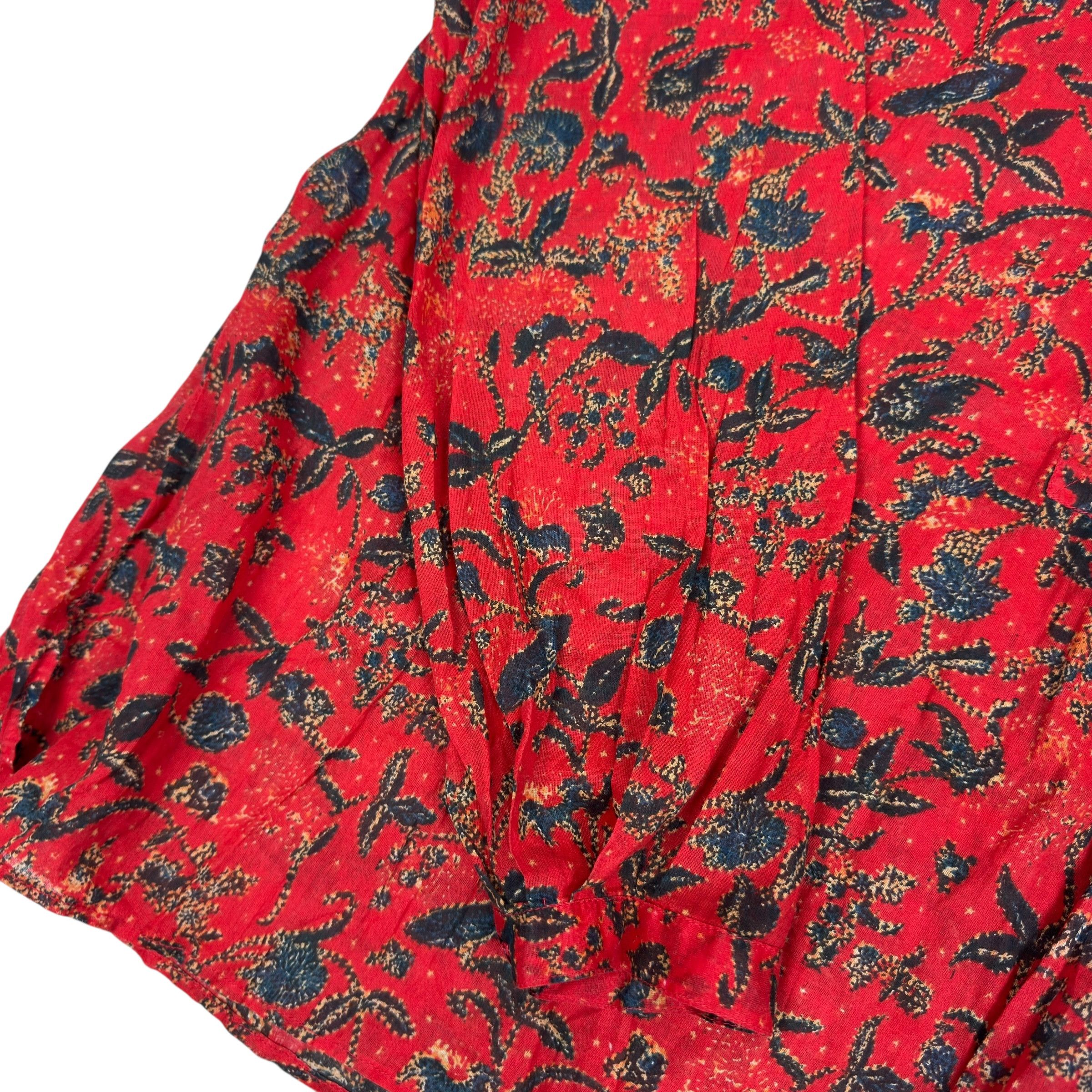 Isabel Marant Isabel Marant Étoile Women's Red Cotton Printed Blouse 40 Size S / US 4 / IT 40 - 5 Thumbnail
