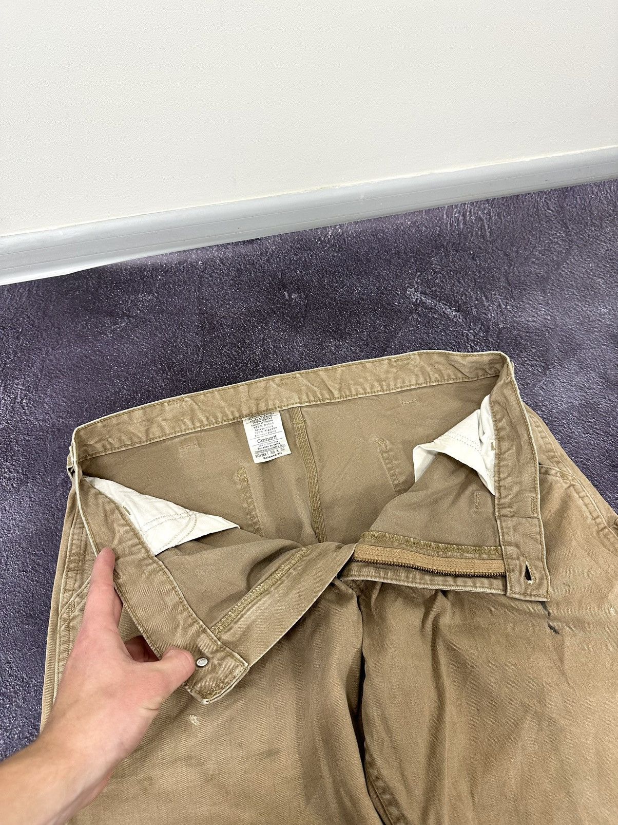 Carhartt Vintage Carhartt USA Cargo Carpenter Opium Baggy Work Pants Size US 38 / EU 54 - 12 Thumbnail