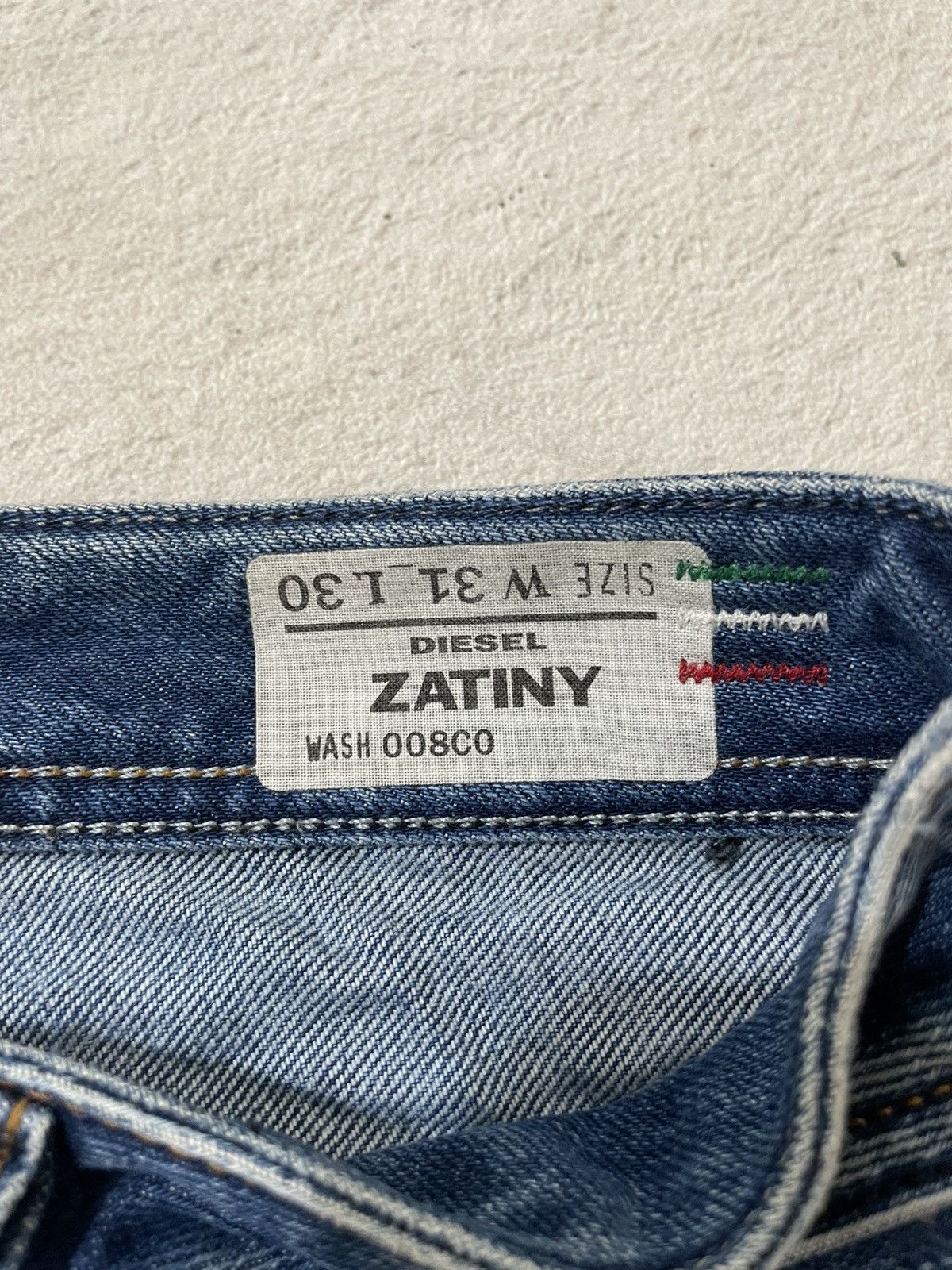 Diesel Diesel Zatiny Vintage Denim Rare Faded Button Fly Y2K Japan Size US 32 / EU 48 - 6 Thumbnail