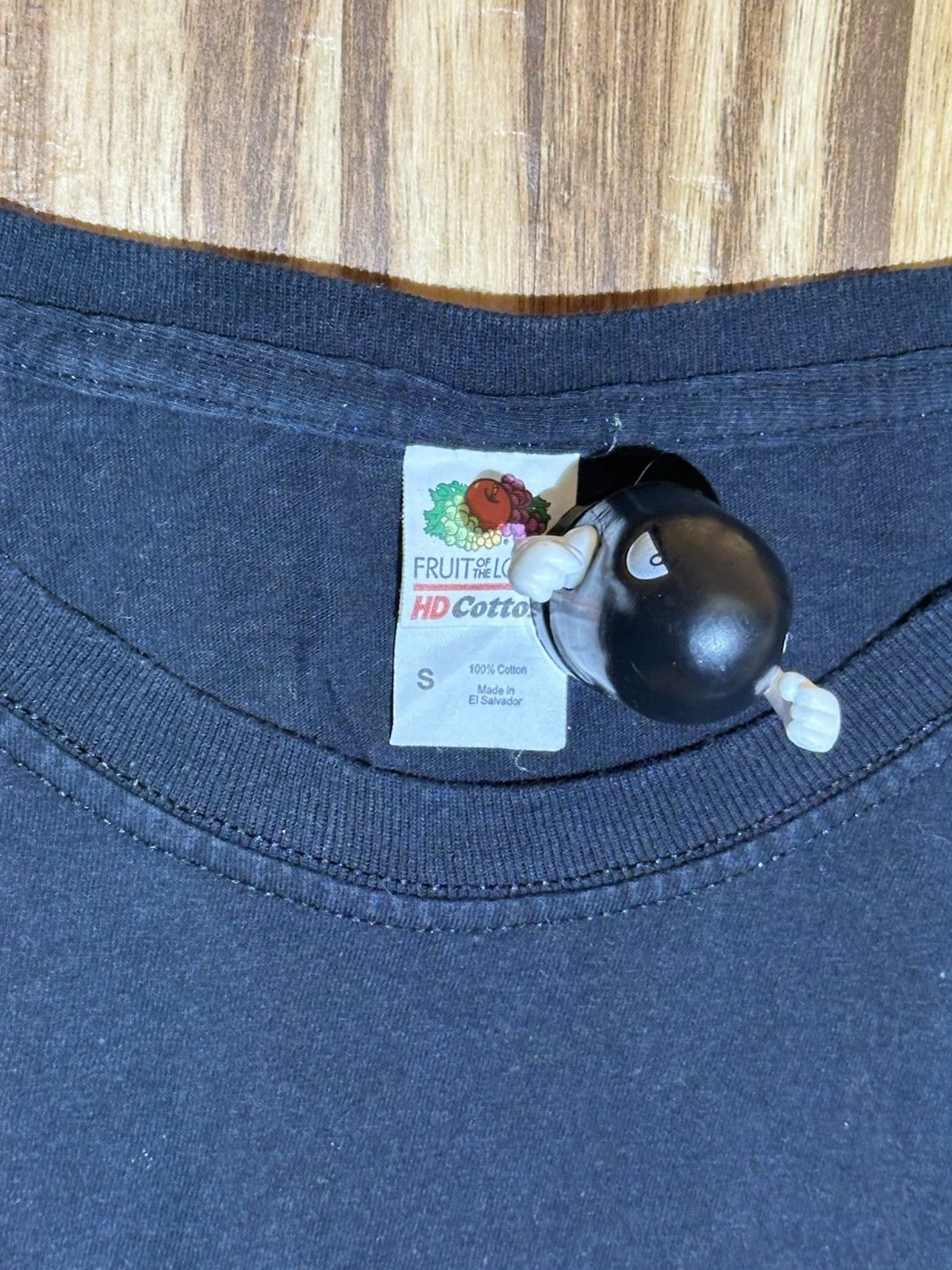 Fruit Of The Loom Vint. Inhale Exhale Fruit of the Loom Black HD Cotton TShirt Size US S / EU 44-46 / 1 - 3 Thumbnail