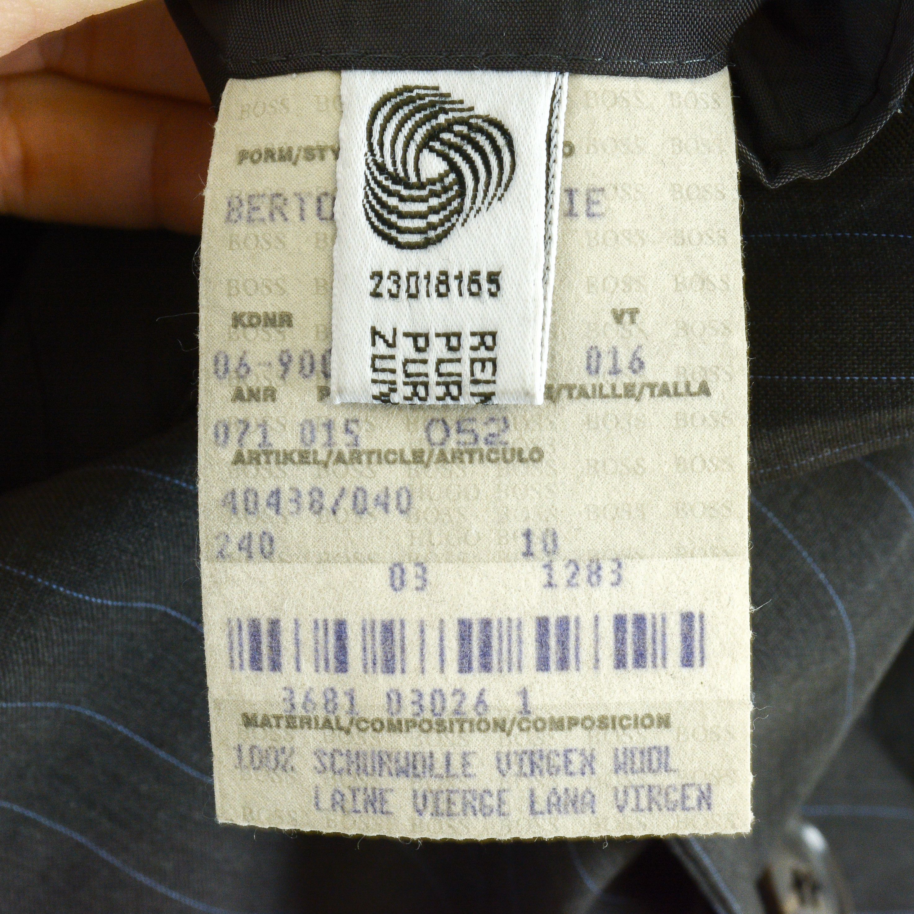 Hugo Boss Bertolucci Movie Wool Blazer UK 42 US Suit Jacket EU 52 Coat Size 42R - 7 Thumbnail