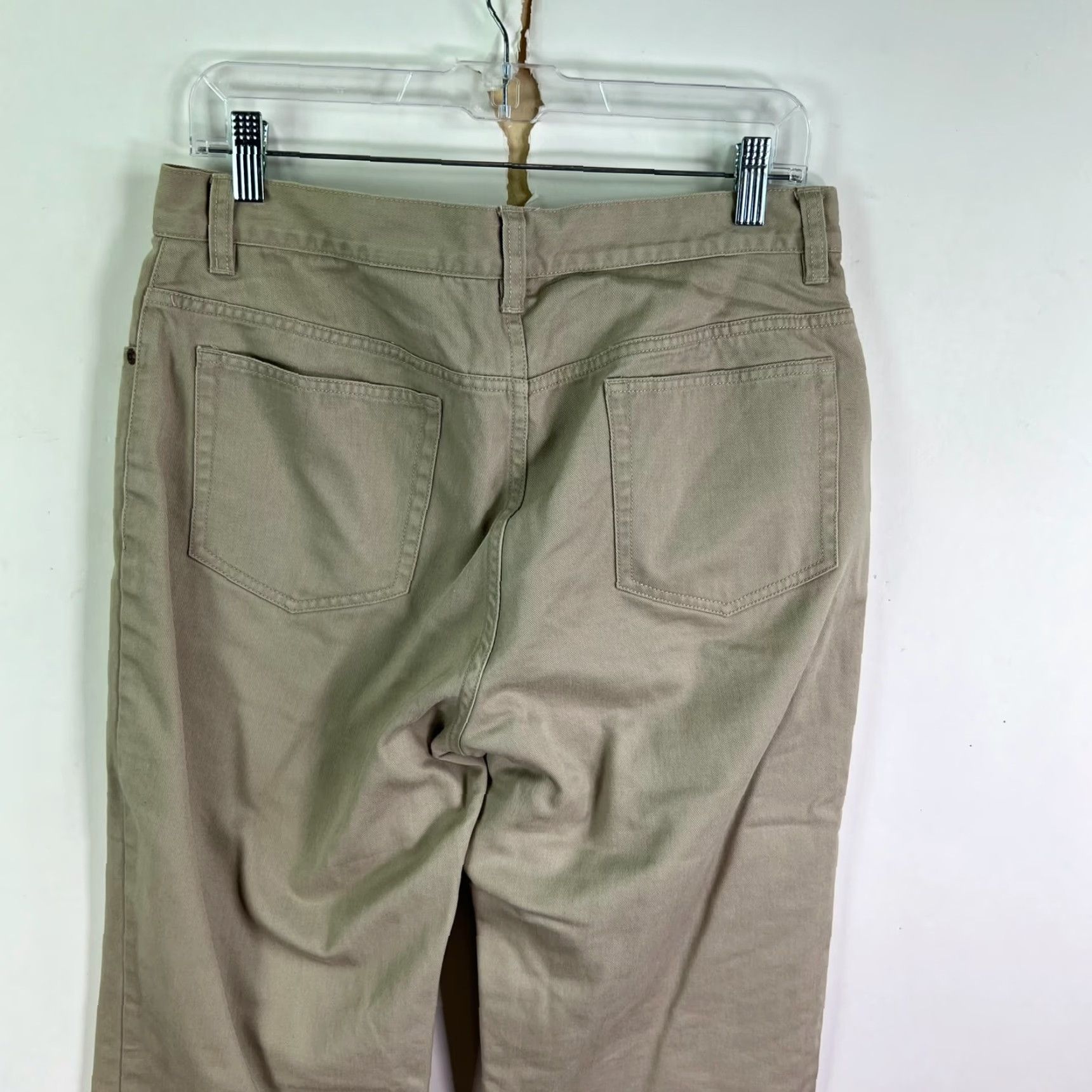 Eddie Bauer VINTAGE Eddie Bauer Lined Twill Pants Women 8 Tall Beige 32x31 Khakis Cuffed Western City Nature 90s Mens? Womens? Size 30" / US 8 / IT 44 - 7 Thumbnail