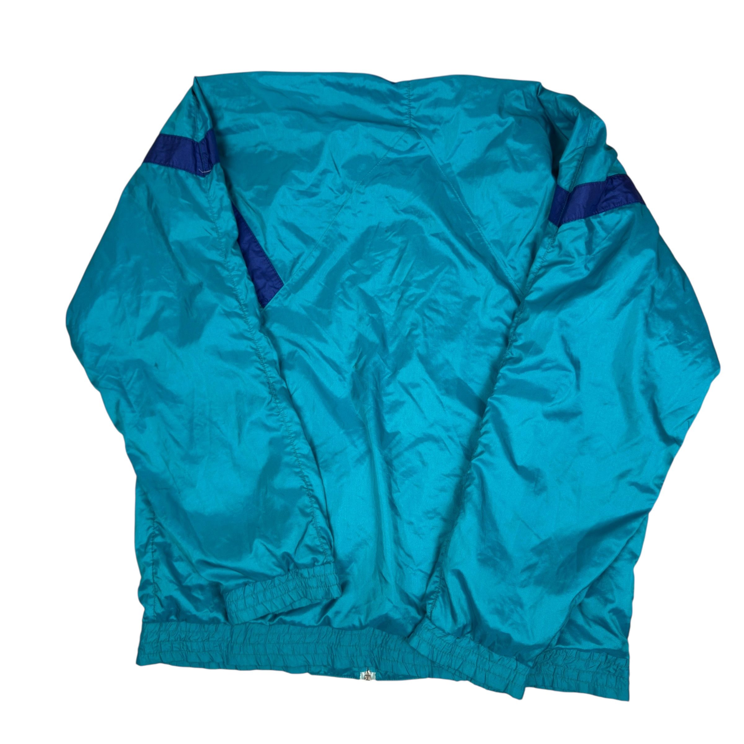 Adidas VTG Adidas Mens Aqua Long Sleeve Full Zip Windbreaker Jacket Size US L / EU 52-54 / 3 - 7 Thumbnail