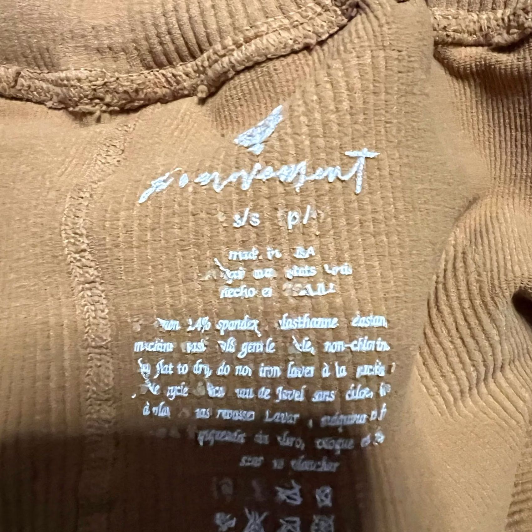 Free People Free People Movement Textured Ribbed Leggings Womens Small Brown S Regular Womens Leggings Size 28" / US 6 / IT 42 - 5 Thumbnail