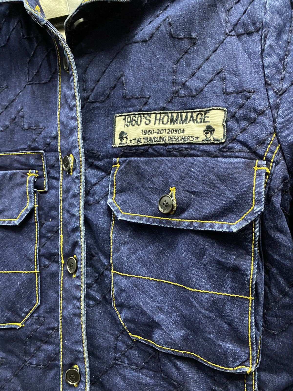 Japanese Brand LESHOP DENIM WITH PATCHES Size S / US 4 / IT 40 - 4 Thumbnail
