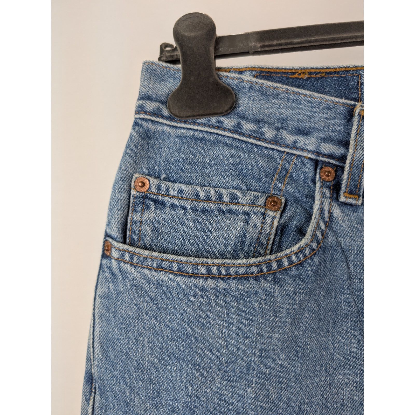 Levi's o1rshd1 Free Hoover Regular Fit Straight Leg Denim Jeans Size US 34 / EU 50 - 7 Thumbnail