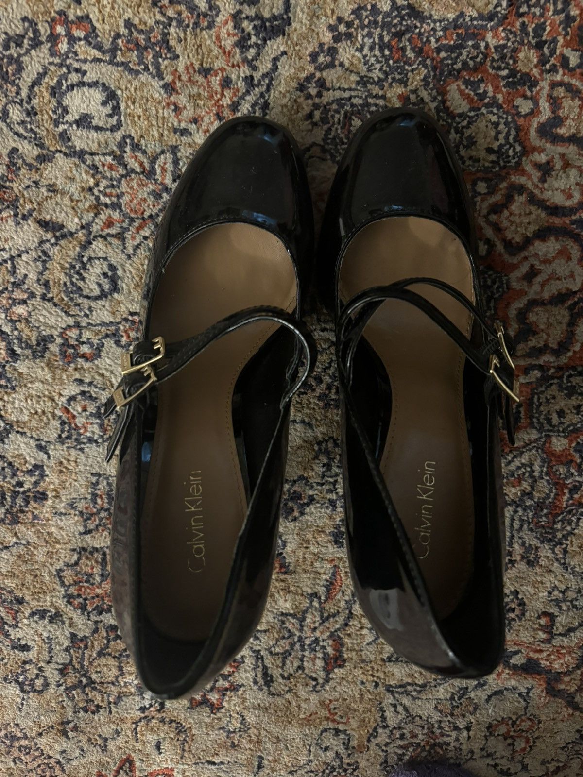Calvin Klein Calvin Klein Criss Cross Strap Mary Jane Pumps Size US 6.5 / IT 36.5 - 3 Thumbnail
