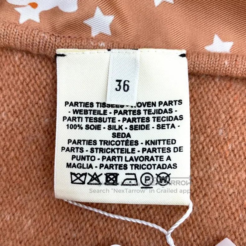 Hermes Hermes Orange letter polka dot print mulberry silk round-n Size XS / US 0-2 / IT 36-38 - 6 Thumbnail