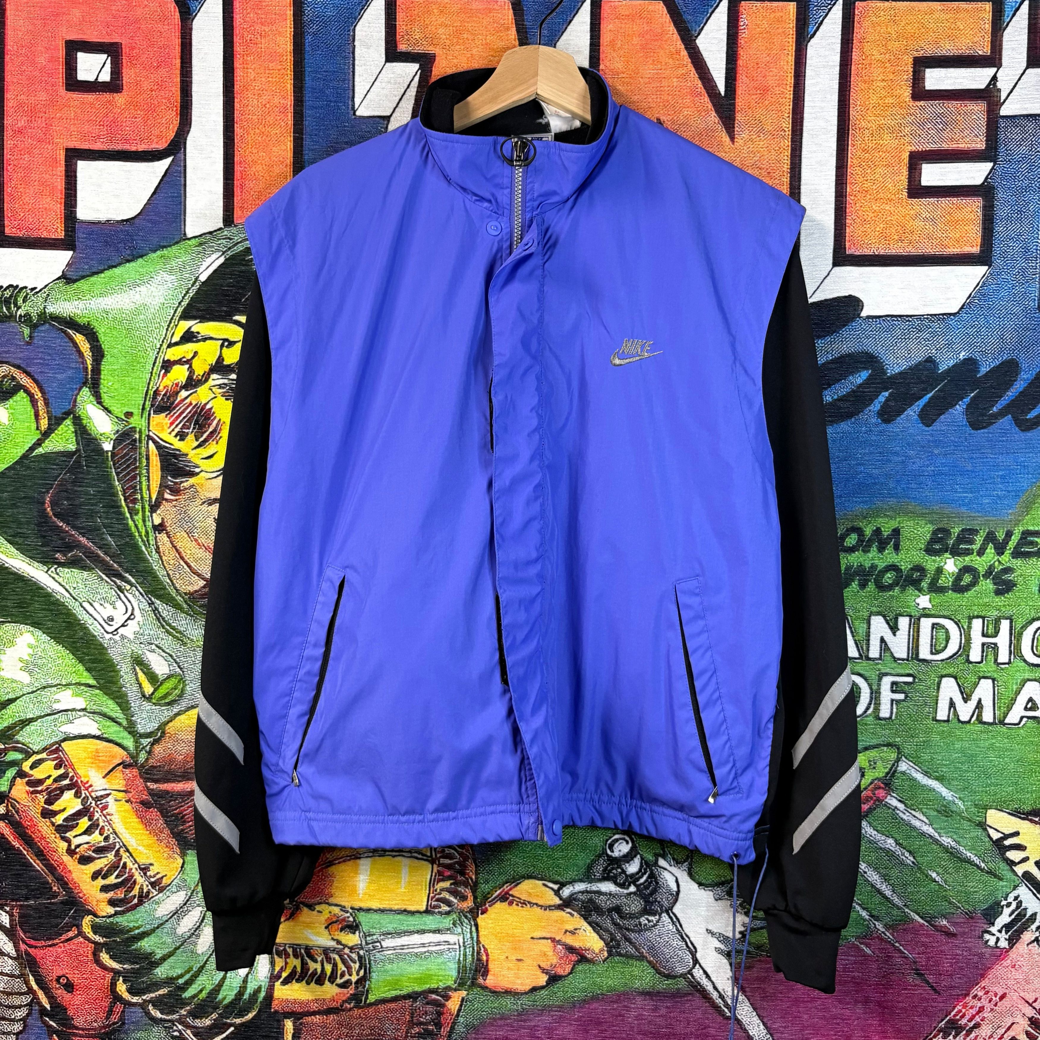 Nike Vintage 90s Nike International Windbreaker Jacket Size M Size US M / EU 48-50 / 2 - 1 Thumbnail