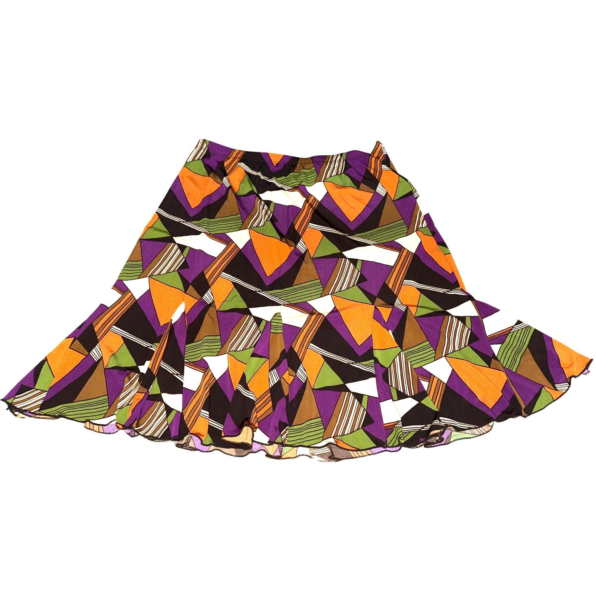 Other Briggs New York Vintage Inspired Geometric Flare Skirt Abstr Size 34" / US 12 / IT 48 - 11 Thumbnail