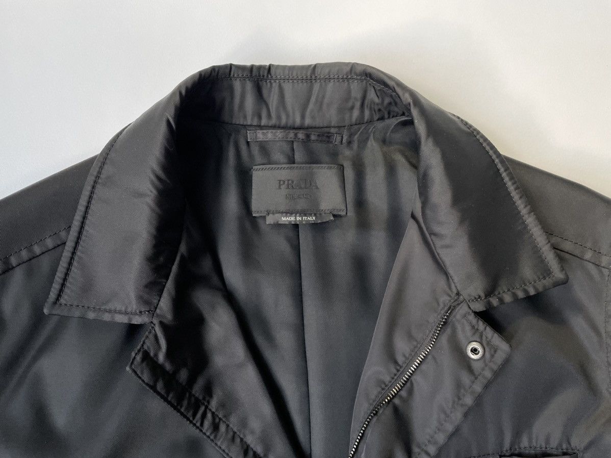 Prada A/W 09 Black Nylon Mac Jacket Size US L / EU 52-54 / 3 - 3 Thumbnail