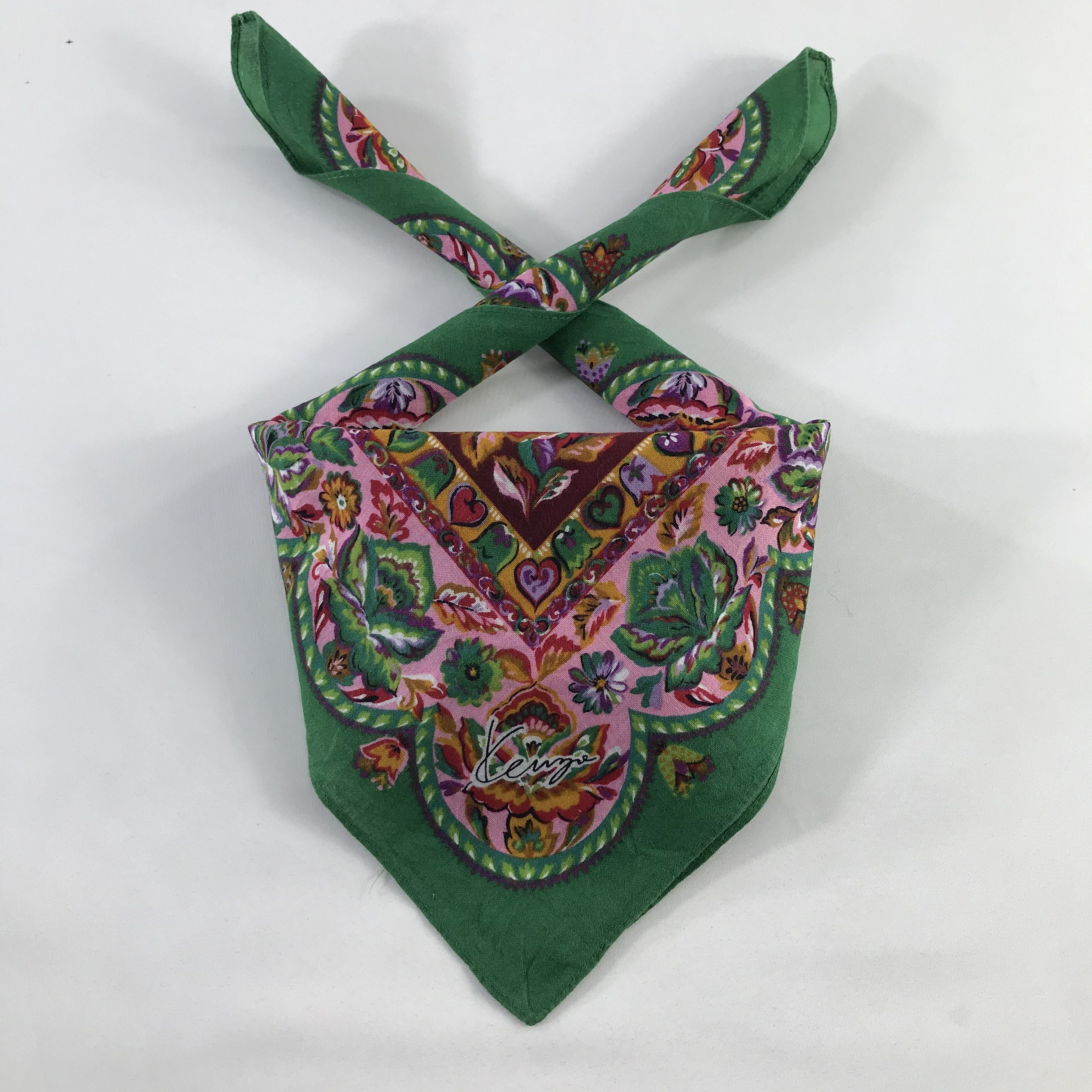 Kenzo × Vintage Kenzo Bandana / Handkerchief / Neckerchief - S533 Size ONE SIZE - 3 Thumbnail