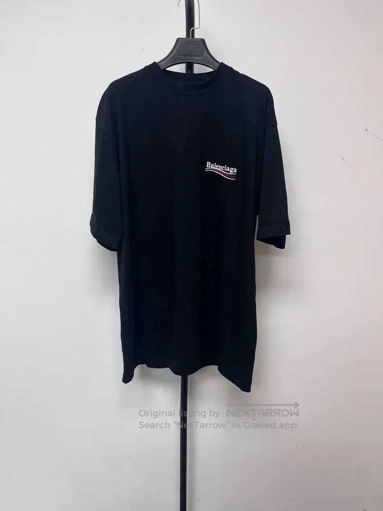 Balenciaga Balenciaga Cola Embroidered Loose Fit Short Sleeve T-Shirt Size US M / EU 48-50 / 2 - 1 Thumbnail