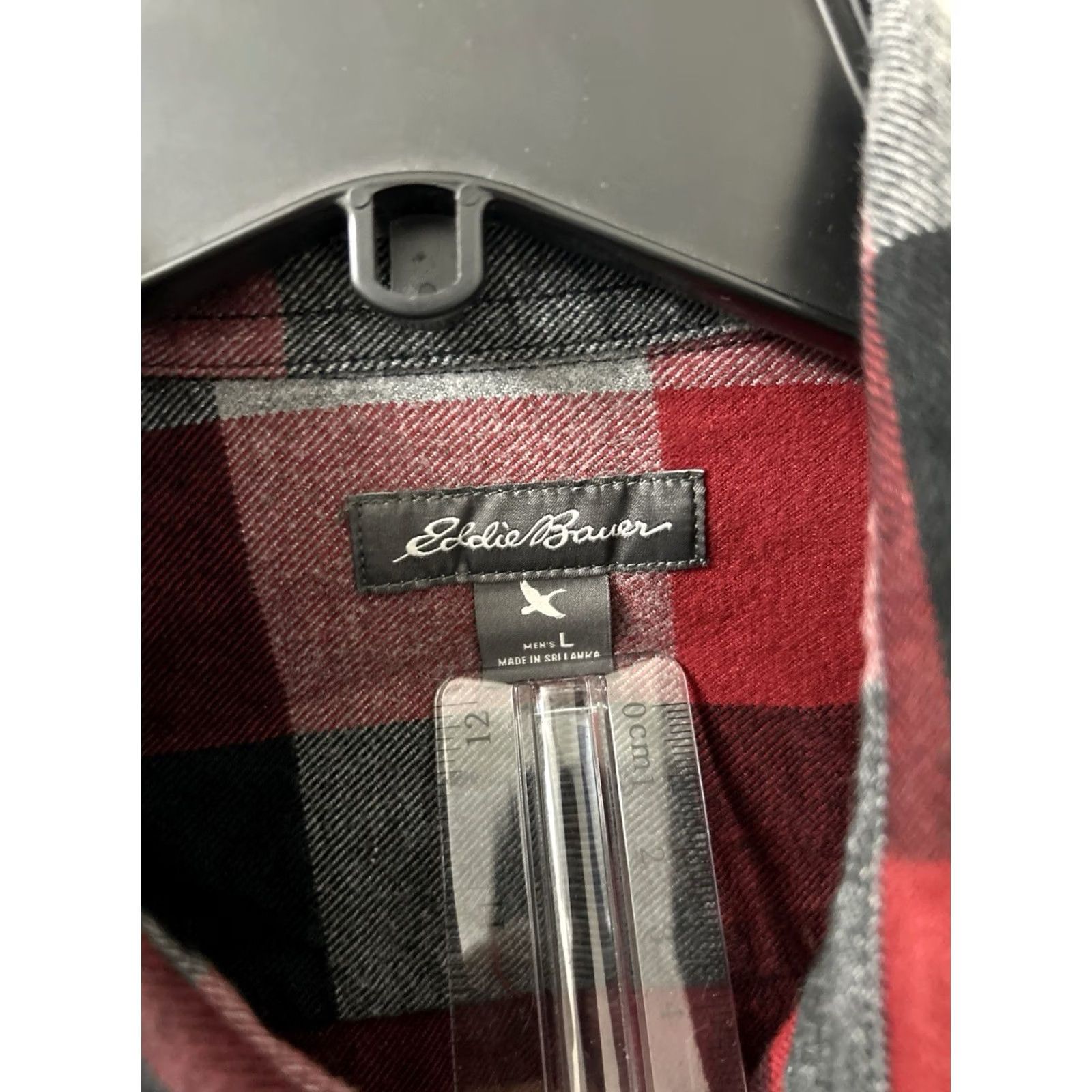 Eddie Bauer VINTAGE Eddie Bauer Flannel Shirt Mens L Buffalo Plaid Button-Down Long Sleeve Black Red Grey Size US L / EU 52-54 / 3 - 7 Thumbnail