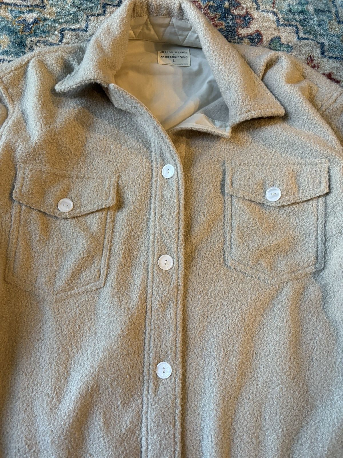 Other Jillian Harris X Jackson Rowe Long Shacket Large Size L / US 10 / IT 46 - 4 Thumbnail