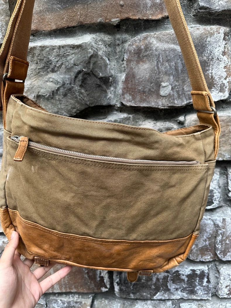 Yohji Yamamoto Yohji Yamamoto Early cowhide canvas patchwork briefcase mes Size ONE SIZE - 5 Thumbnail