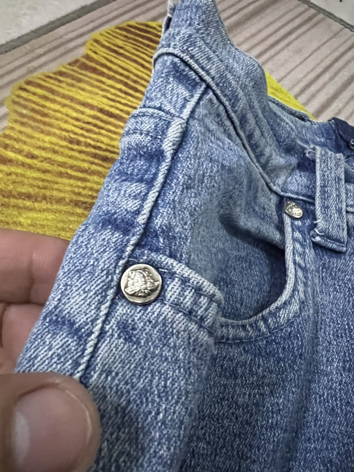 Versace Jeans Couture 💥Versace Jean Couture Faded Jean Size 26" / US 2 / IT 38 - 14 Thumbnail