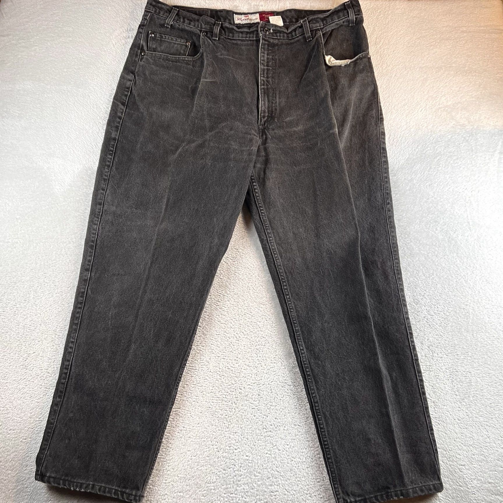 Levi's VINTAGE Levi's 545 Jeans Mens 44x32 Black Denim Tapered Relaxed 90s Grunge 5-Pocket Design Mens Jeans Size US 44 / EU 60 - 2 Thumbnail