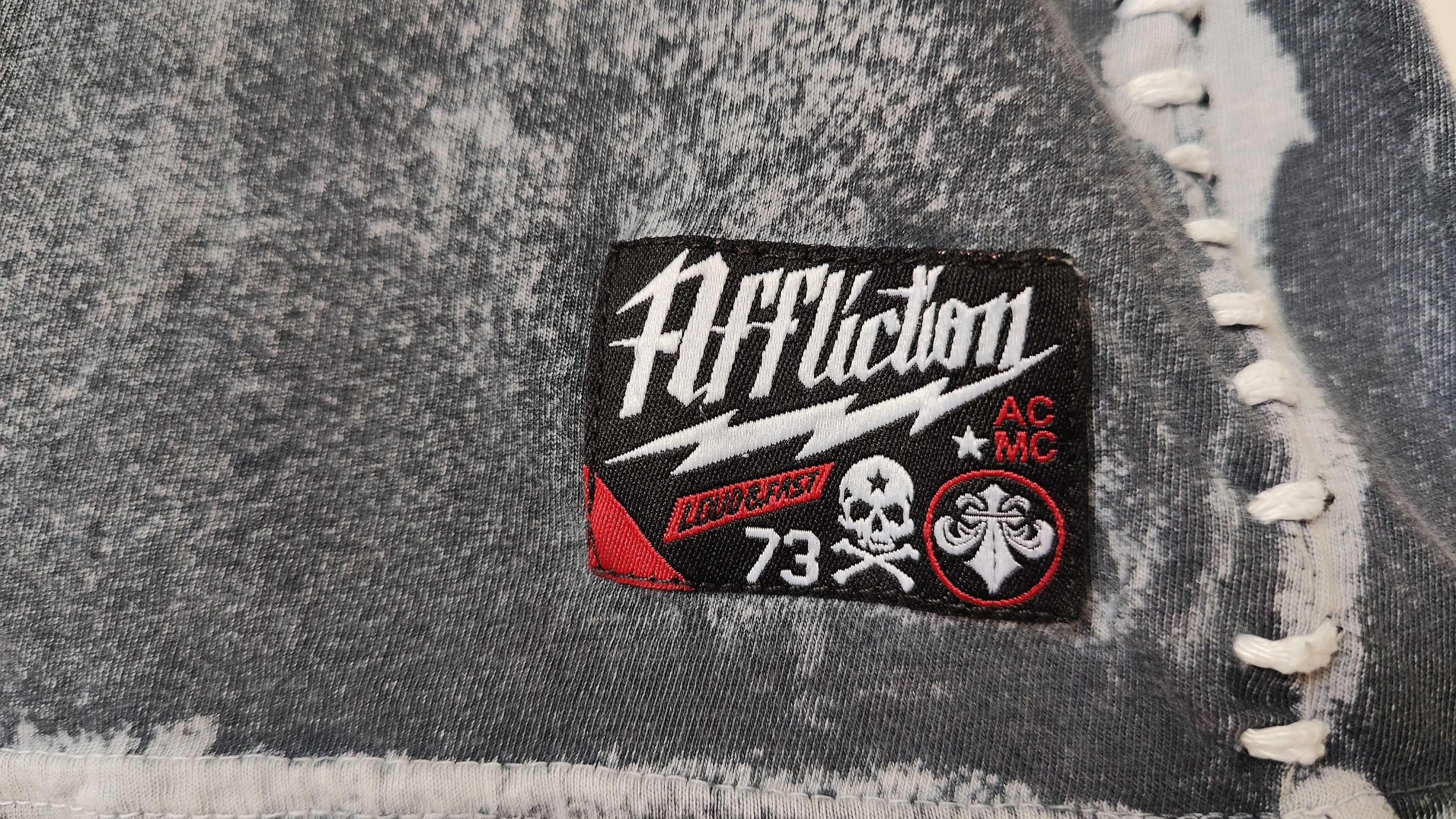 Affliction Affliction Y2K Opium American Customs Distressed Tshirt Size US XXL / EU 58 / 5 - 6 Thumbnail