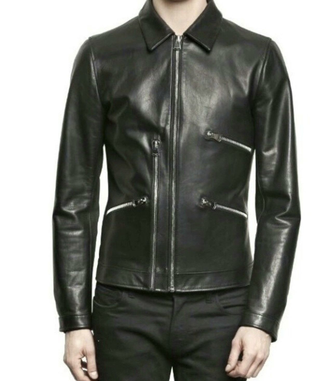 Dolce & Gabbana Dolce & Gabbana Zipper Leather Jacket Size US M / EU 48-50 / 2 - 1 Thumbnail
