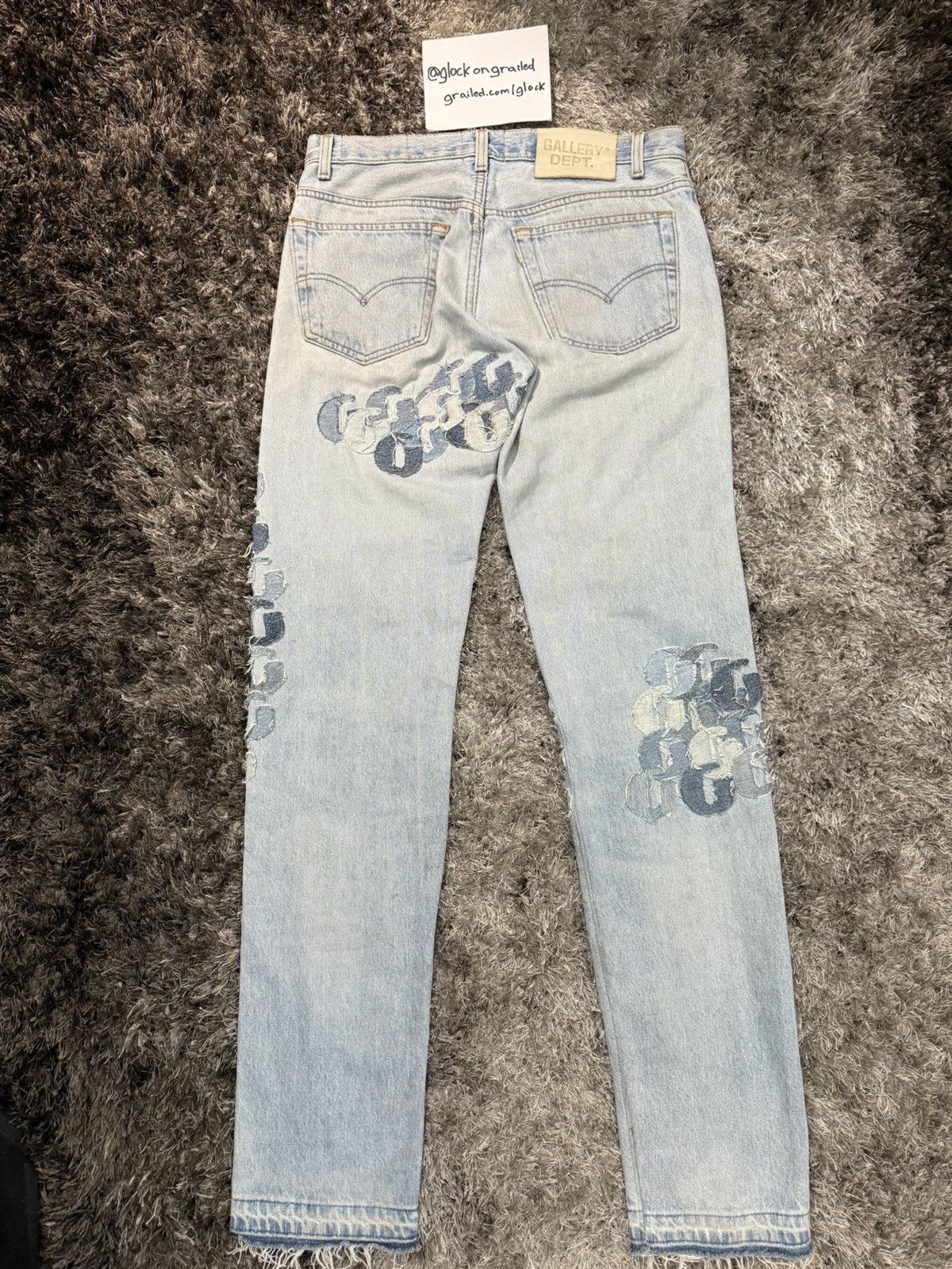 Gallery Dept. Gallery Dept Super Flooded G Patch Levi’s Denim Size 31x34 Size US 31 - 6 Thumbnail